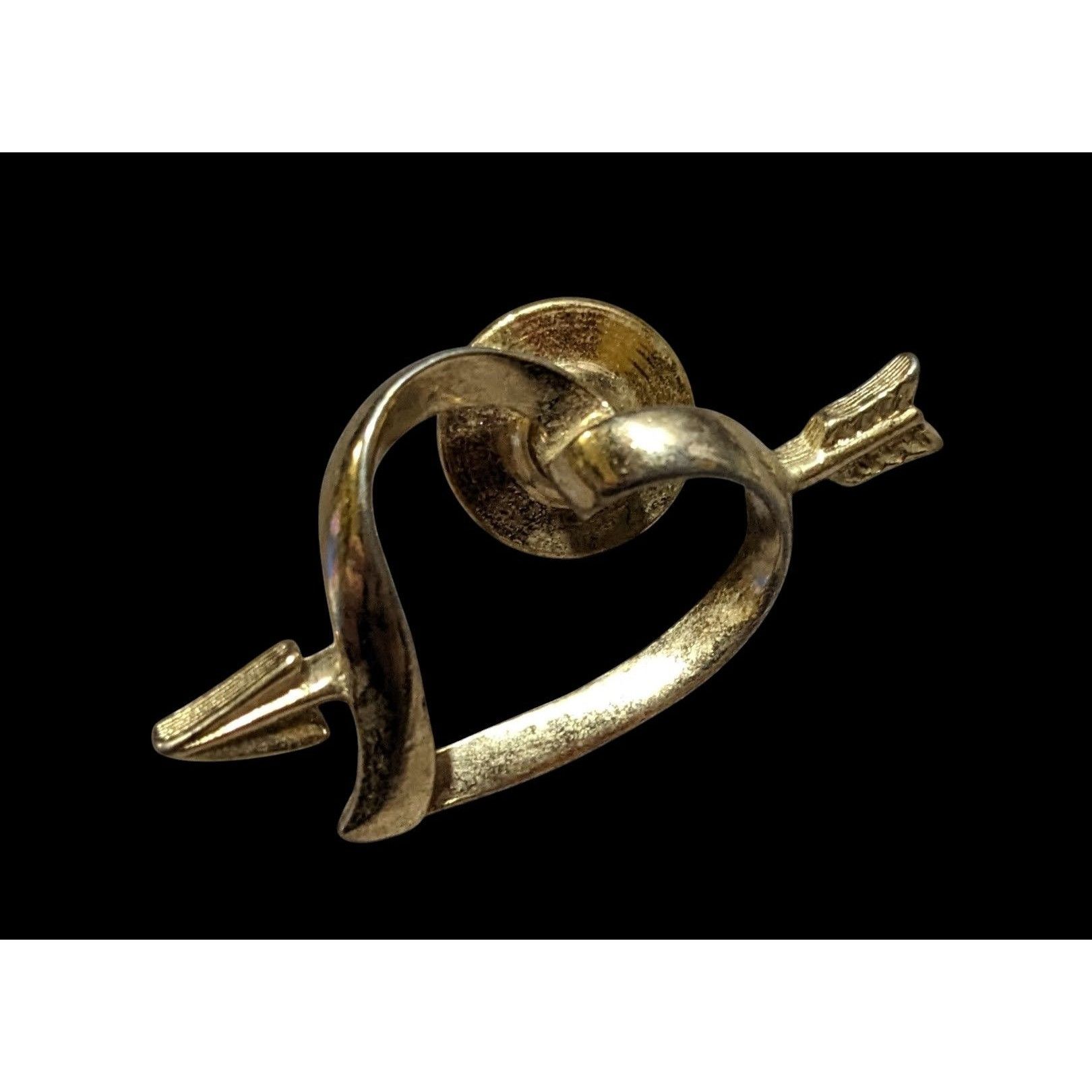 Other Vintage Avon Gold Tone Open Heart And Arrow Pin Size ONE SIZE - 2 Thumbnail