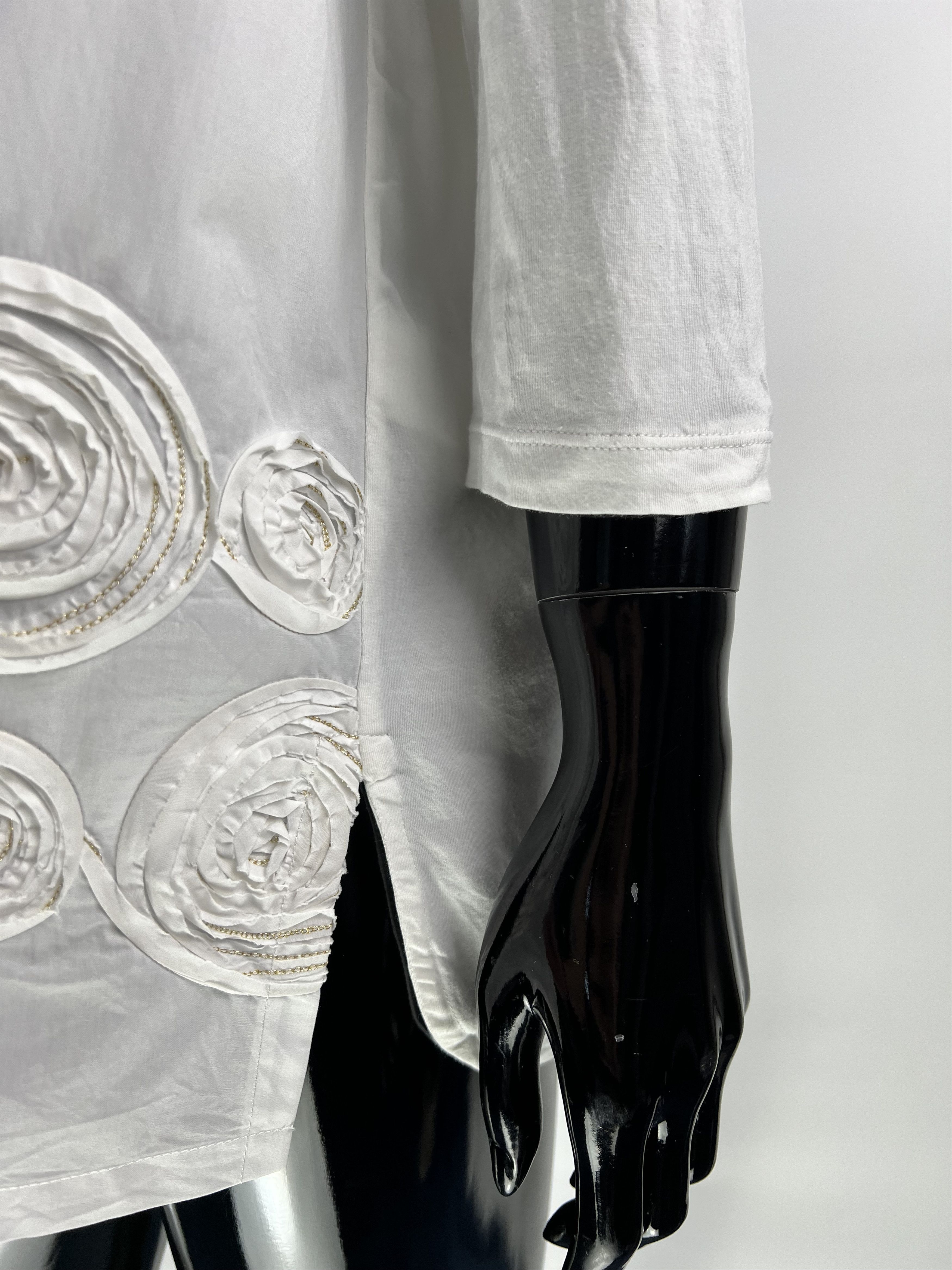 Other Antonelli Firenze White Button Up Shirt Blouse Size US 12 Size L / US 10 / IT 46 - 9 Thumbnail