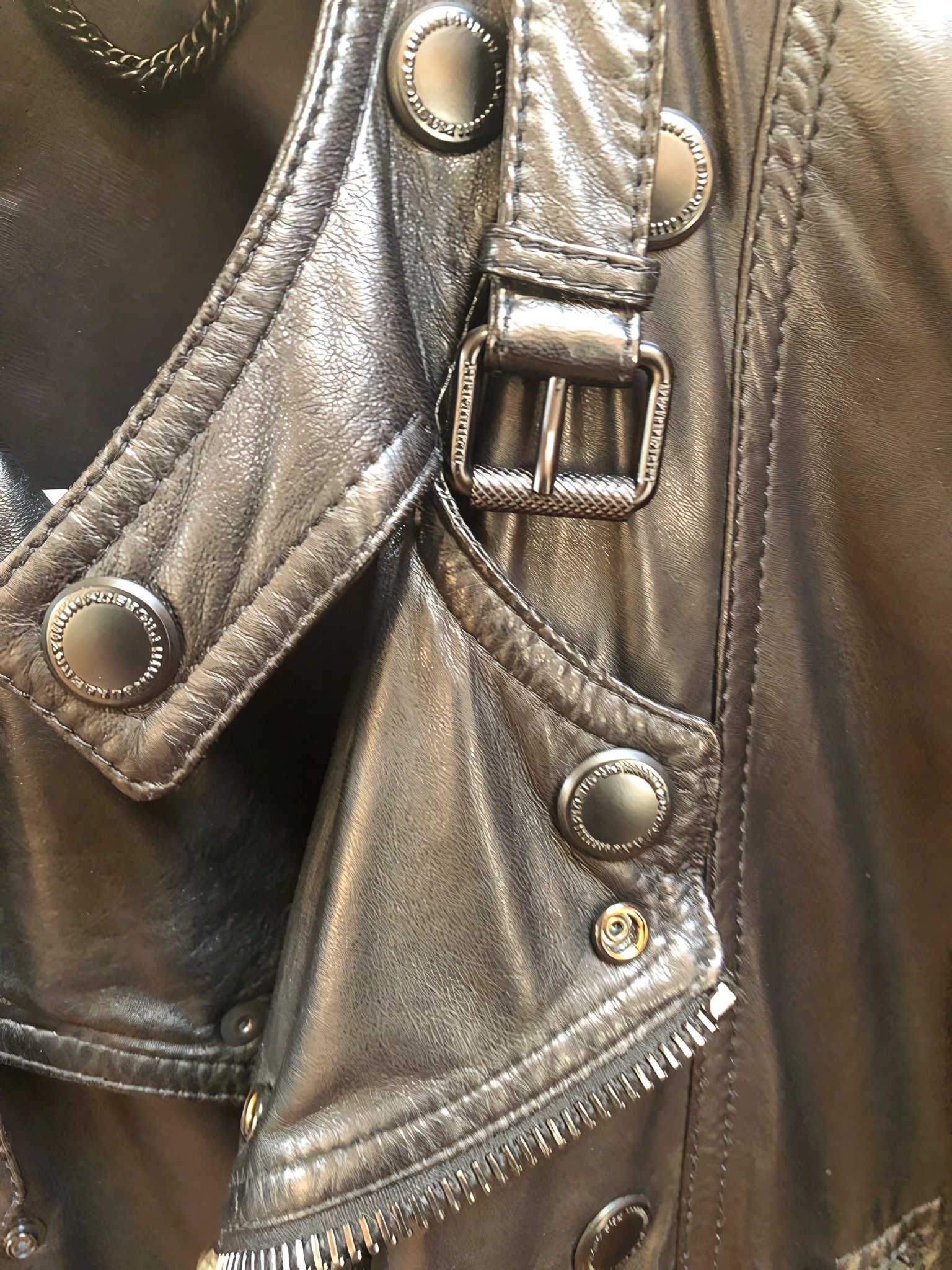 Burberry Prorsum RUNWAY LAMBSKIN LEATHER BIKER JACKET Size US M / EU 48-50 / 2 - 12 Thumbnail