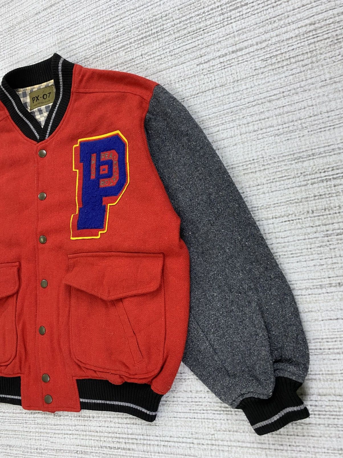 Japanese Brand × Vintage Vintage PX-07 Peace Porter Big Logo Bomber Jacket Size US L / EU 52-54 / 3 - 4 Thumbnail