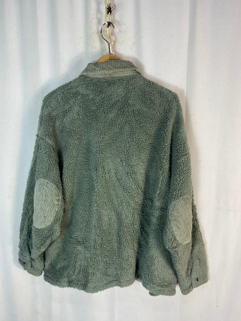 Zara Best price 🔥Fleece button up jacket by Zara Size L / US 10 / IT 46 - 14 Thumbnail