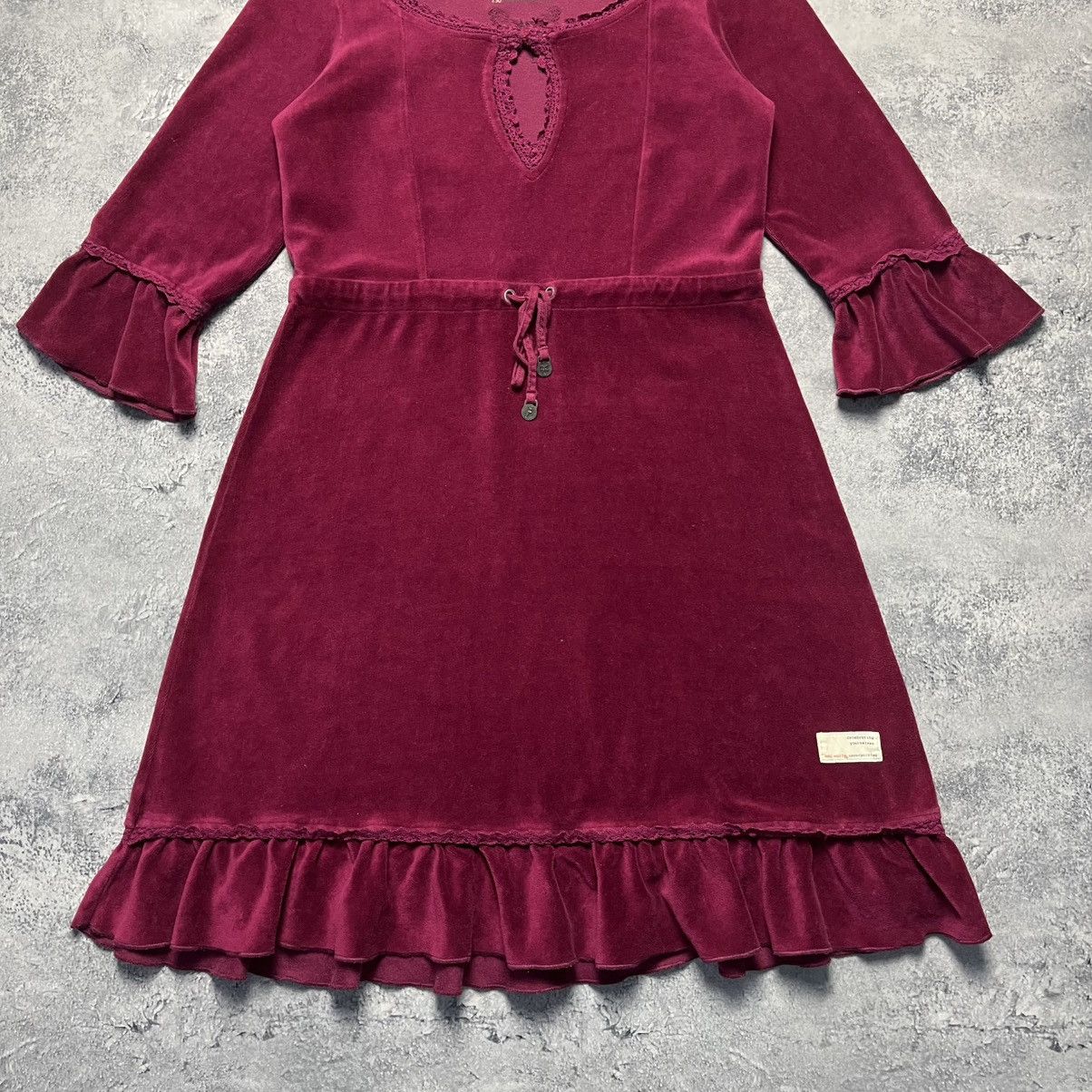 Odd Molly Odd Molly Velour Mini Dress Streetwear Luxury Designer Y2K Size S / US 4 / IT 40 - 3 Thumbnail