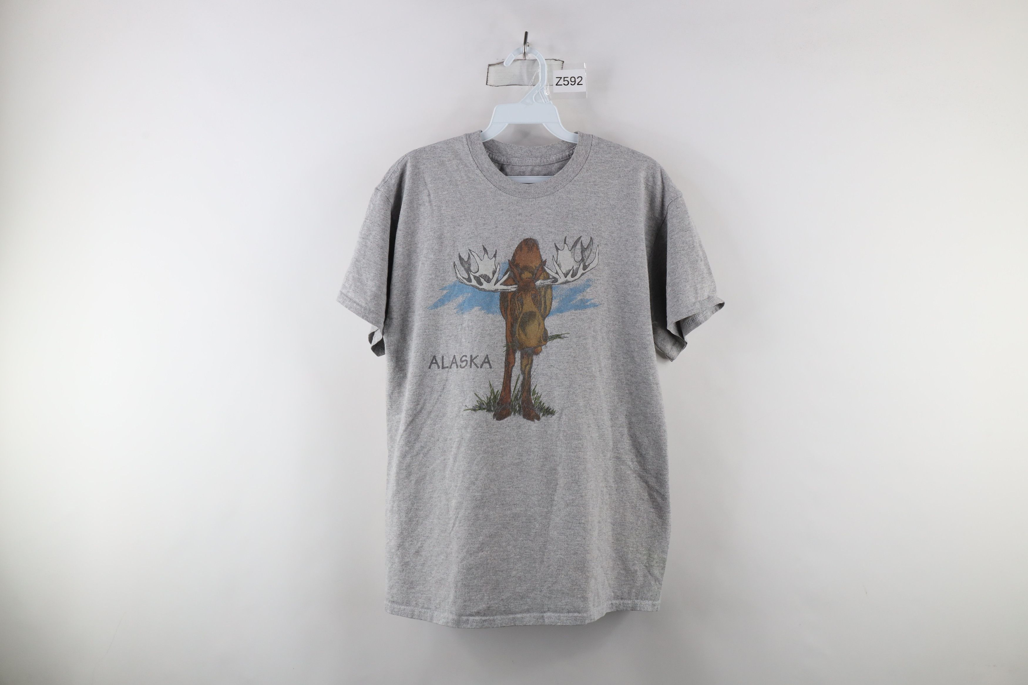 Vintage Vintage 90s Streetwear Out Alaska Moose Short Sleeve T-Shirt Size US S / EU 44-46 / 1 - 1 Thumbnail