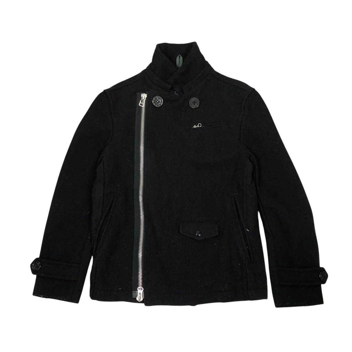 45rpm 🔥VINTAGE ZIPPER CROPPED JACKET ASYMMETRICAL STYLE CIAOPANIC Size US M / EU 48-50 / 2 - 2 Thumbnail