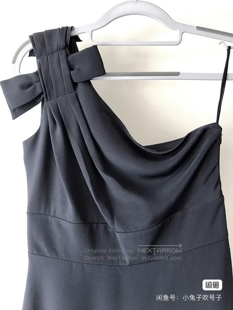 Valentino Valentino Mulberry silk one-shoulder dress Size M / US 6-8 / IT 42-44 - 4 Thumbnail
