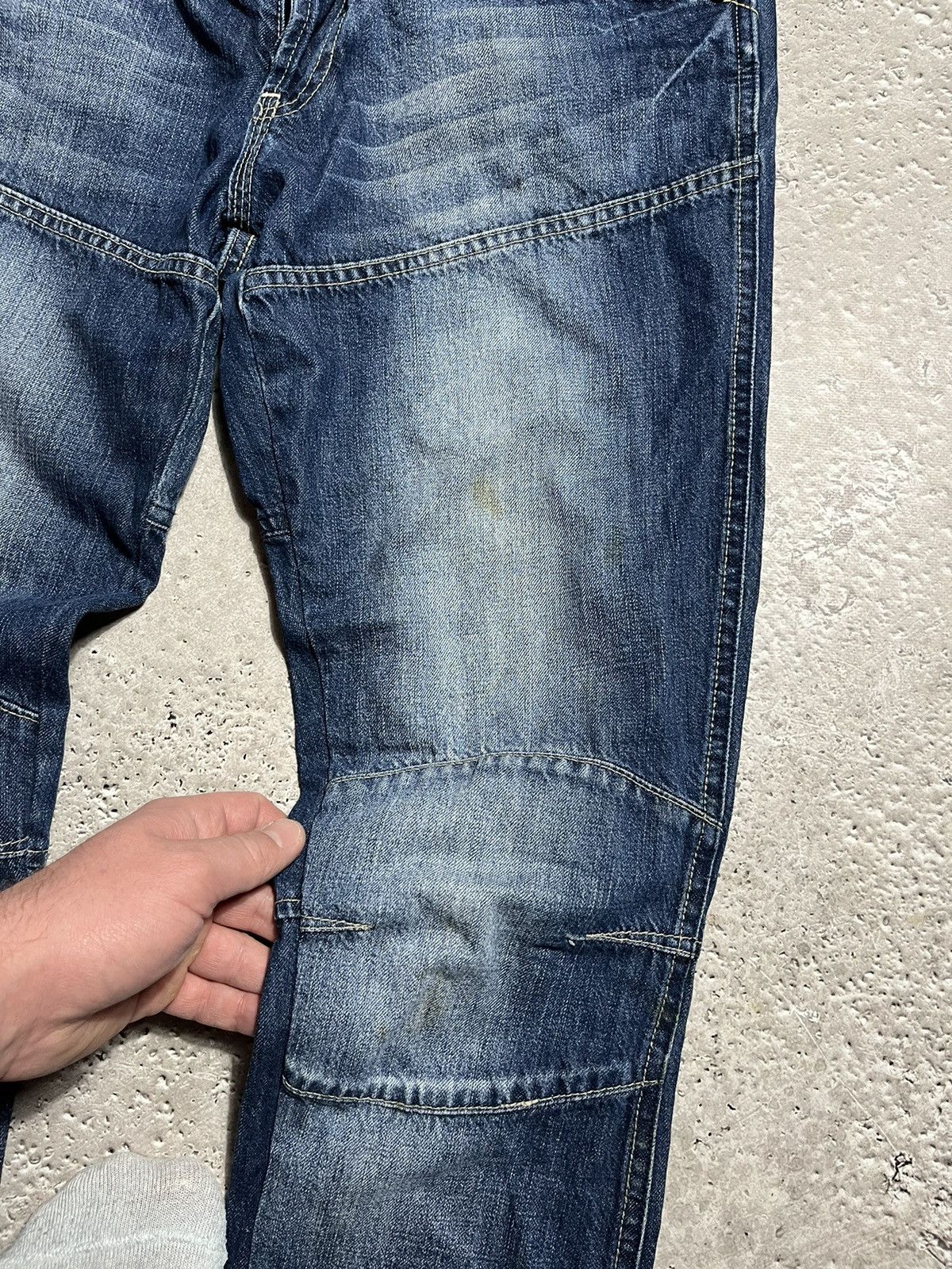 G-Star × Vintage Vintage G Star Raw Denim Jeans Big Logo Y2K Size US 31 - 7 Thumbnail