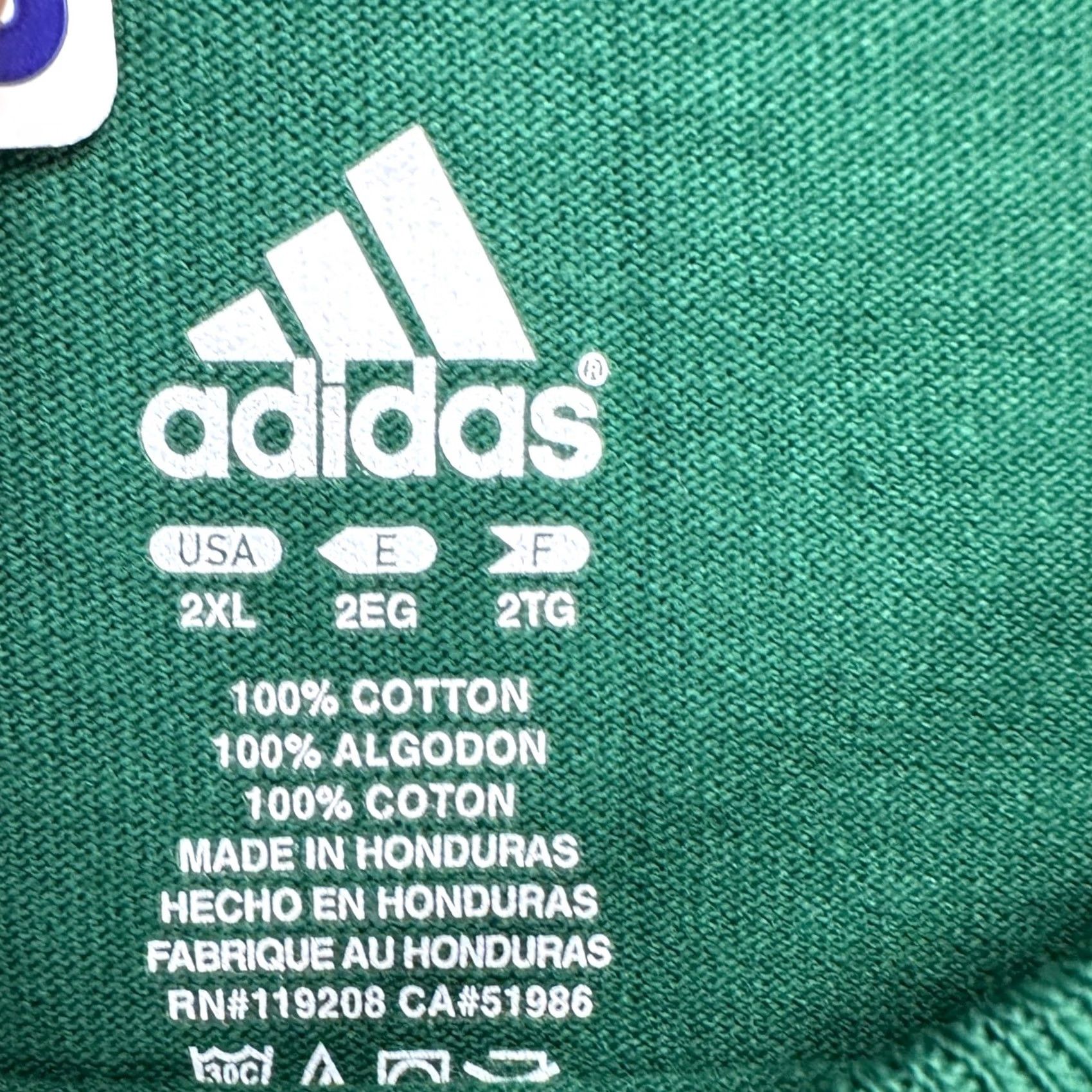 Adidas Adidas Notre Dame Mens 2XL T-Shirt 2007 Green Graphic Short Sleeve Tee NEW Size US XXL / EU 58 / 5 - 4 Thumbnail