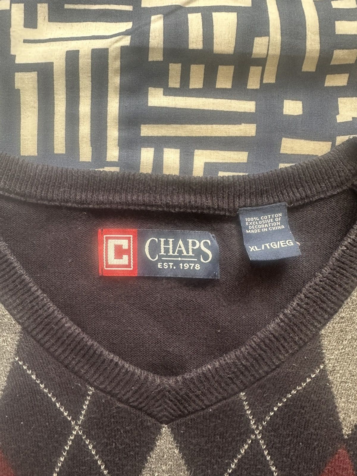 Chaps Ralph Lauren Ralph Lauren Chaps Men’s Navy Cable Knit Sweater Vest (new) Size US XL / EU 56 / 4 - 3 Thumbnail