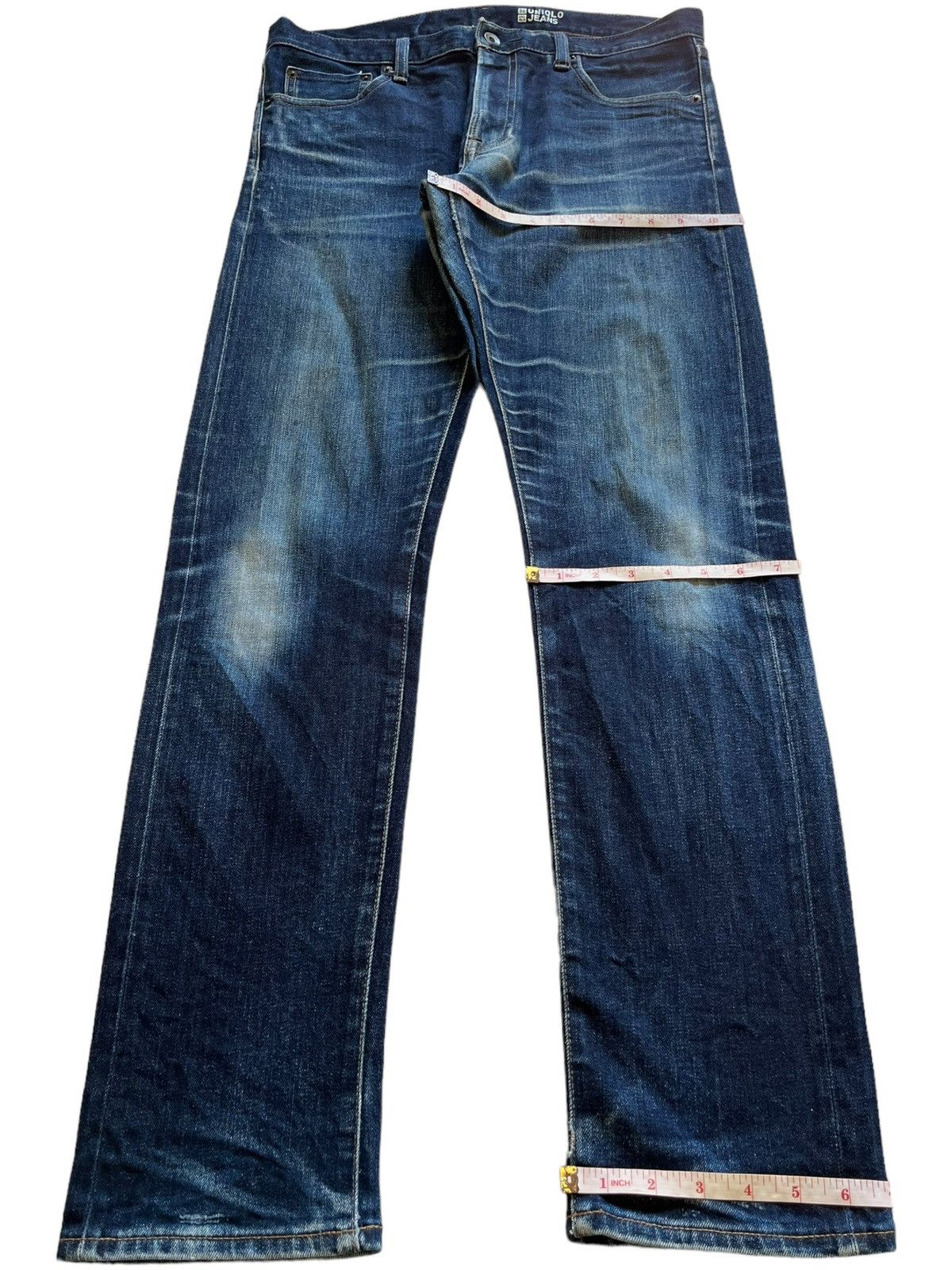 Uniqlo Vintage Japanese Uniqlo Selvedge Faded Indigo Style Jeans Size US 34 / EU 50 - 14 Thumbnail