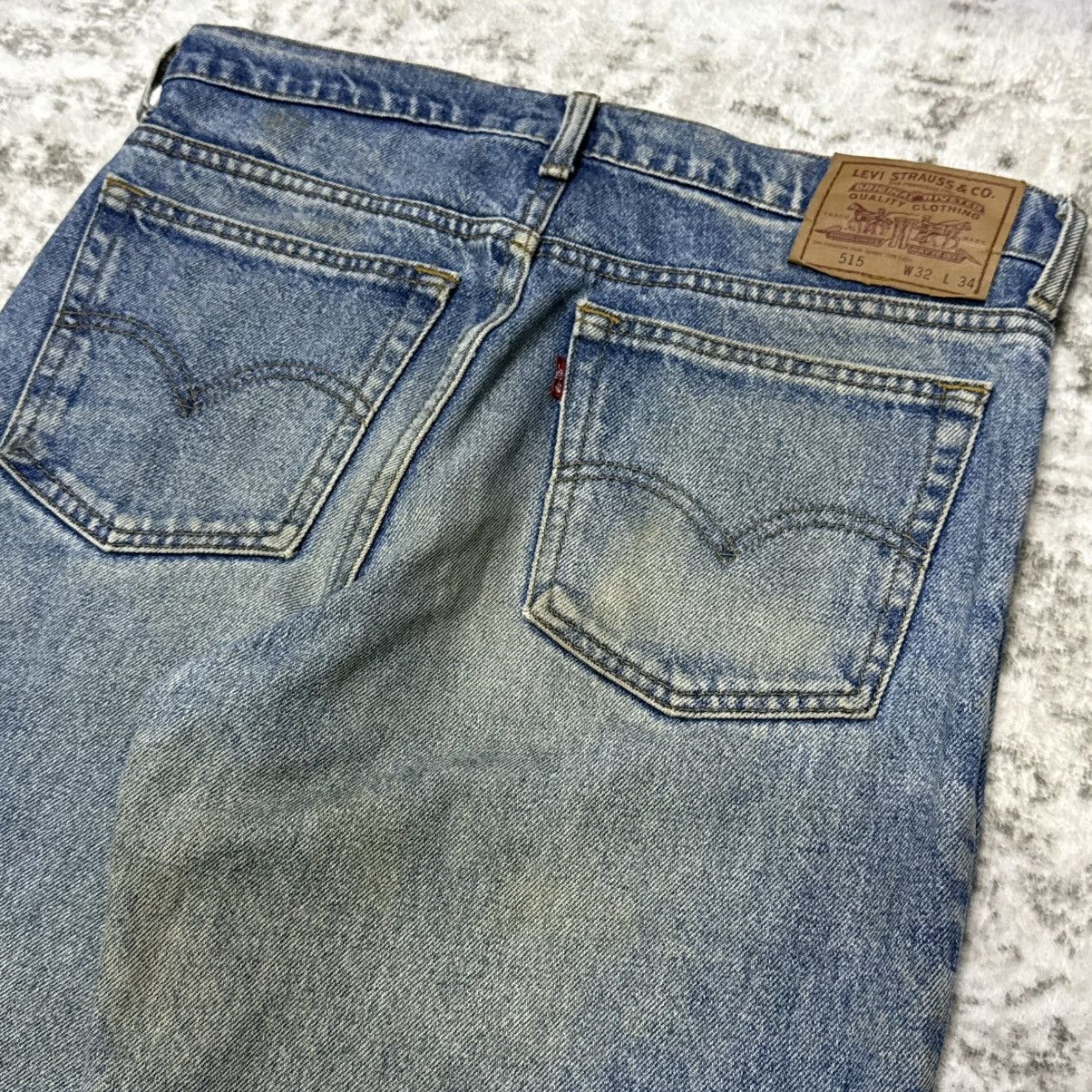 Levi's Vintage Levis 515 Dirty Mud Wash Jeans Size US 32 / EU 48 - 10 Thumbnail