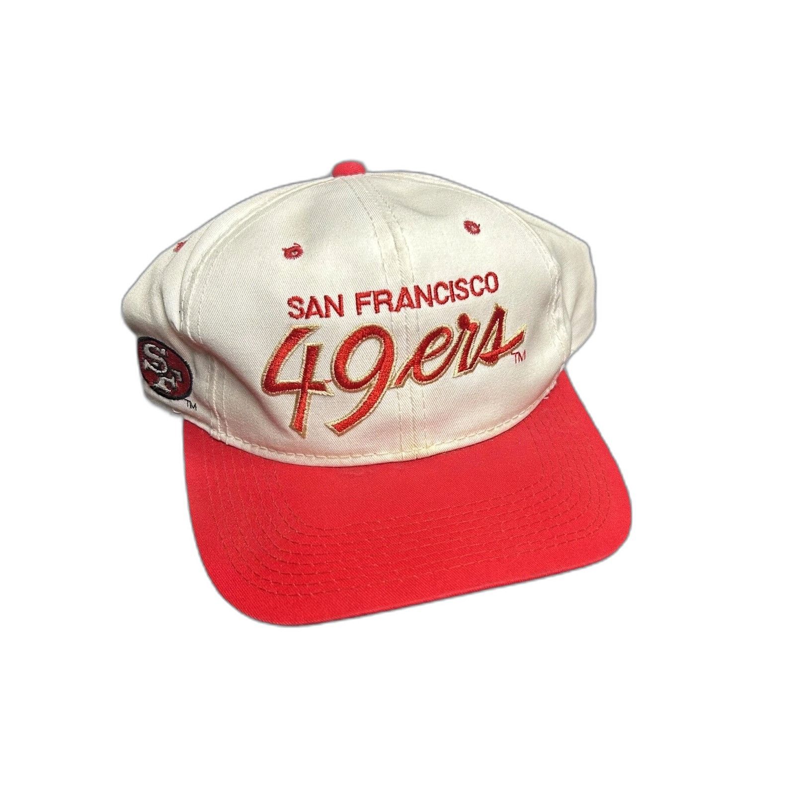 Sports Specialties Vintage NFL 49ers Sports Specialties Scripts Snapback Hat Size US XXS / EU 40 - 1 Thumbnail