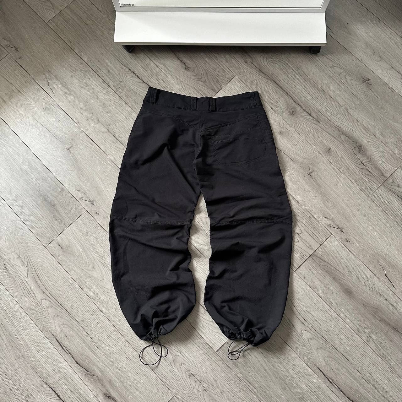 Nike × Vintage Nike y2k Vintage Drill Track Pants Baggy Boxy Swoosh Logo Size US 34 / EU 50 - 9 Thumbnail