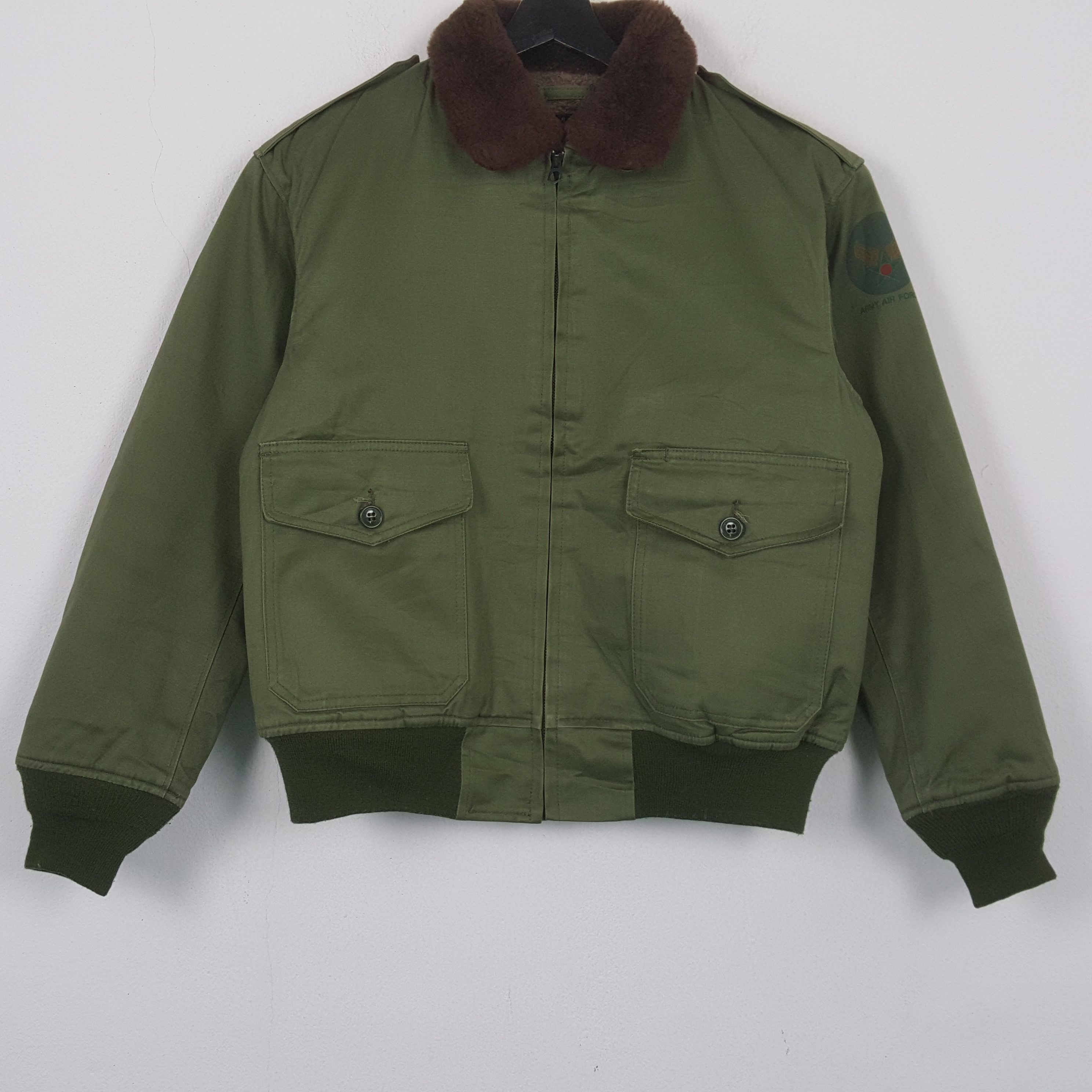 Vintage Army Air Force Jacket 34 Size US L / EU 52-54 / 3 - 1 Thumbnail