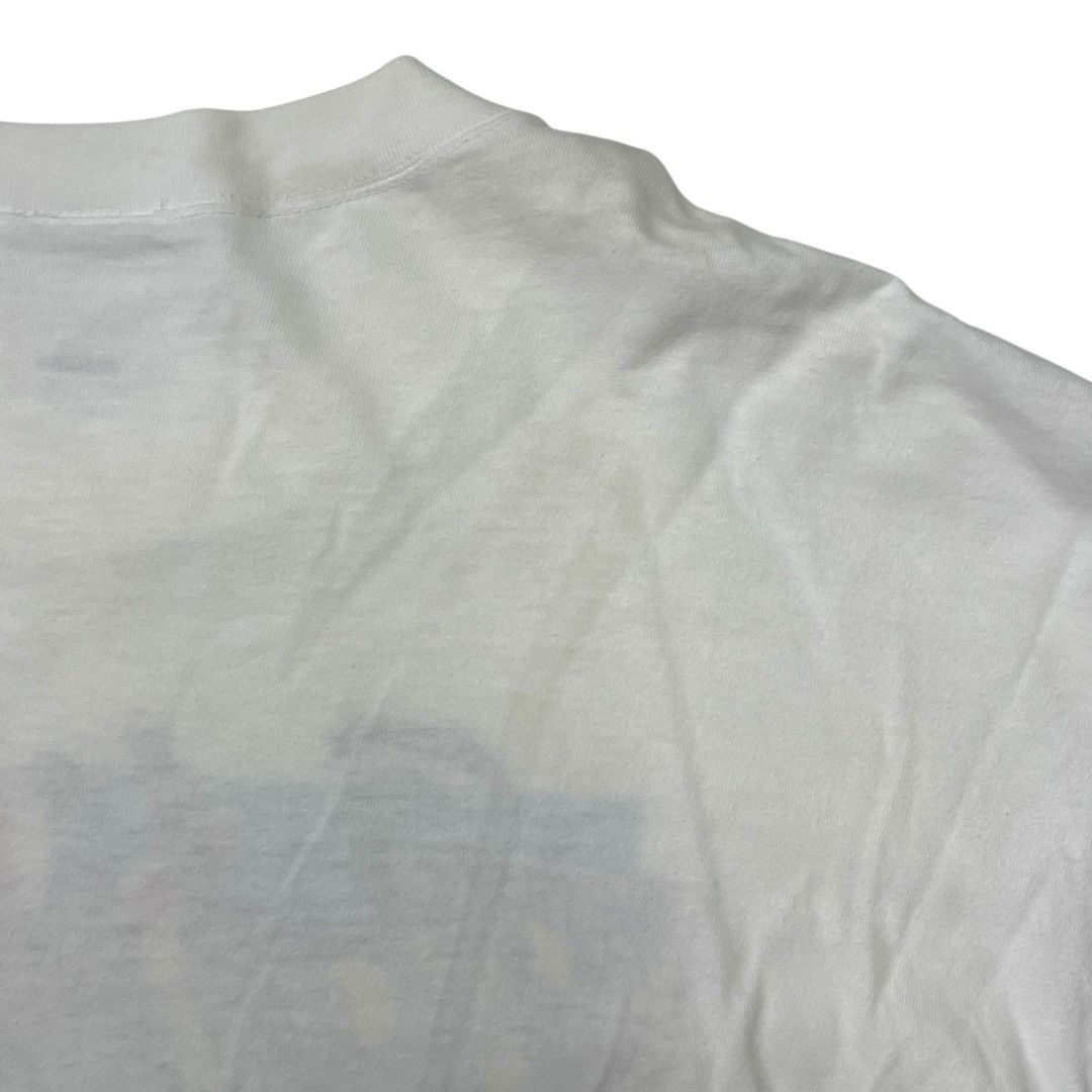 Adidas Vintage 90s Adidas Trefoil T-Shirt White | Made in Japan Size US L / EU 52-54 / 3 - 8 Thumbnail