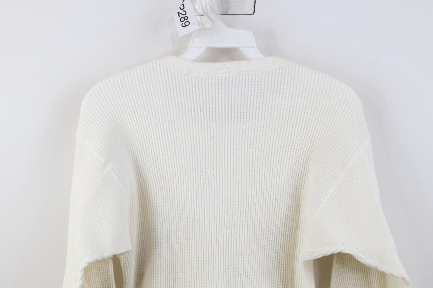 Vintage Vintage 90s Streetwear Waffle Knit Long Sleeve T-Shirt USA Size US L / EU 52-54 / 3 - 9 Thumbnail