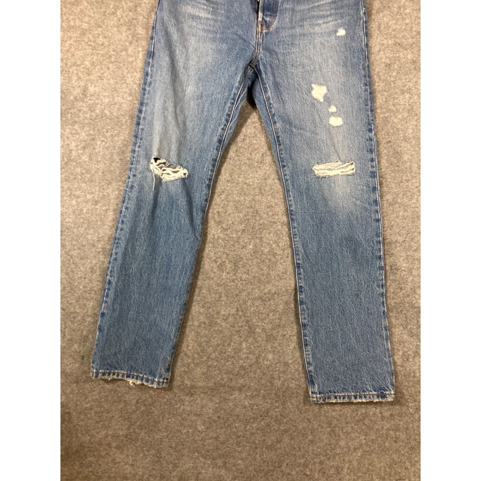 Levi's Premium 501 Jeans Mens 28X30 Blue Denim Button Fly Straight