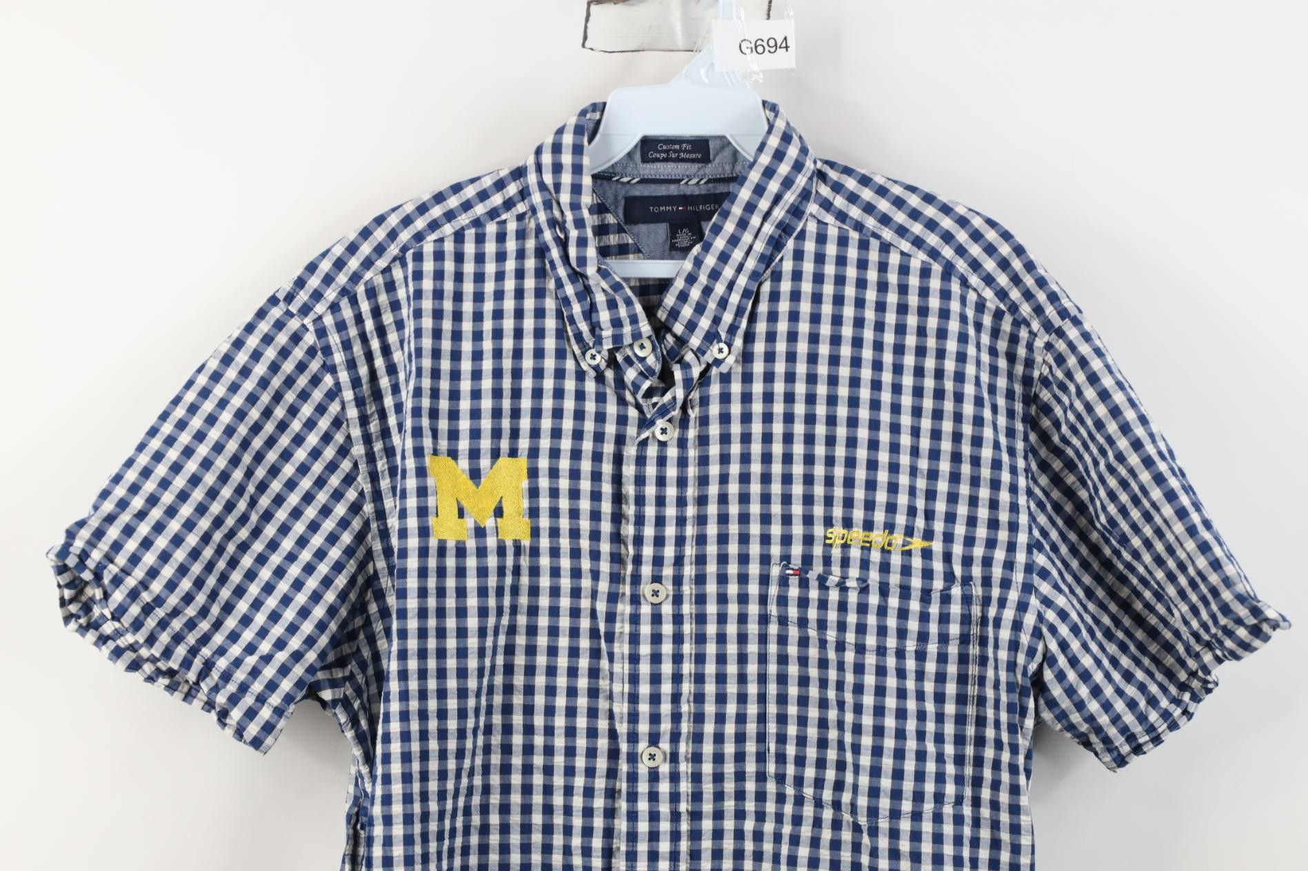 Tommy Hilfiger Tommy Hilfiger Speedo University of Michigan Button Shirt Size US L / EU 52-54 / 3 - 2 Thumbnail