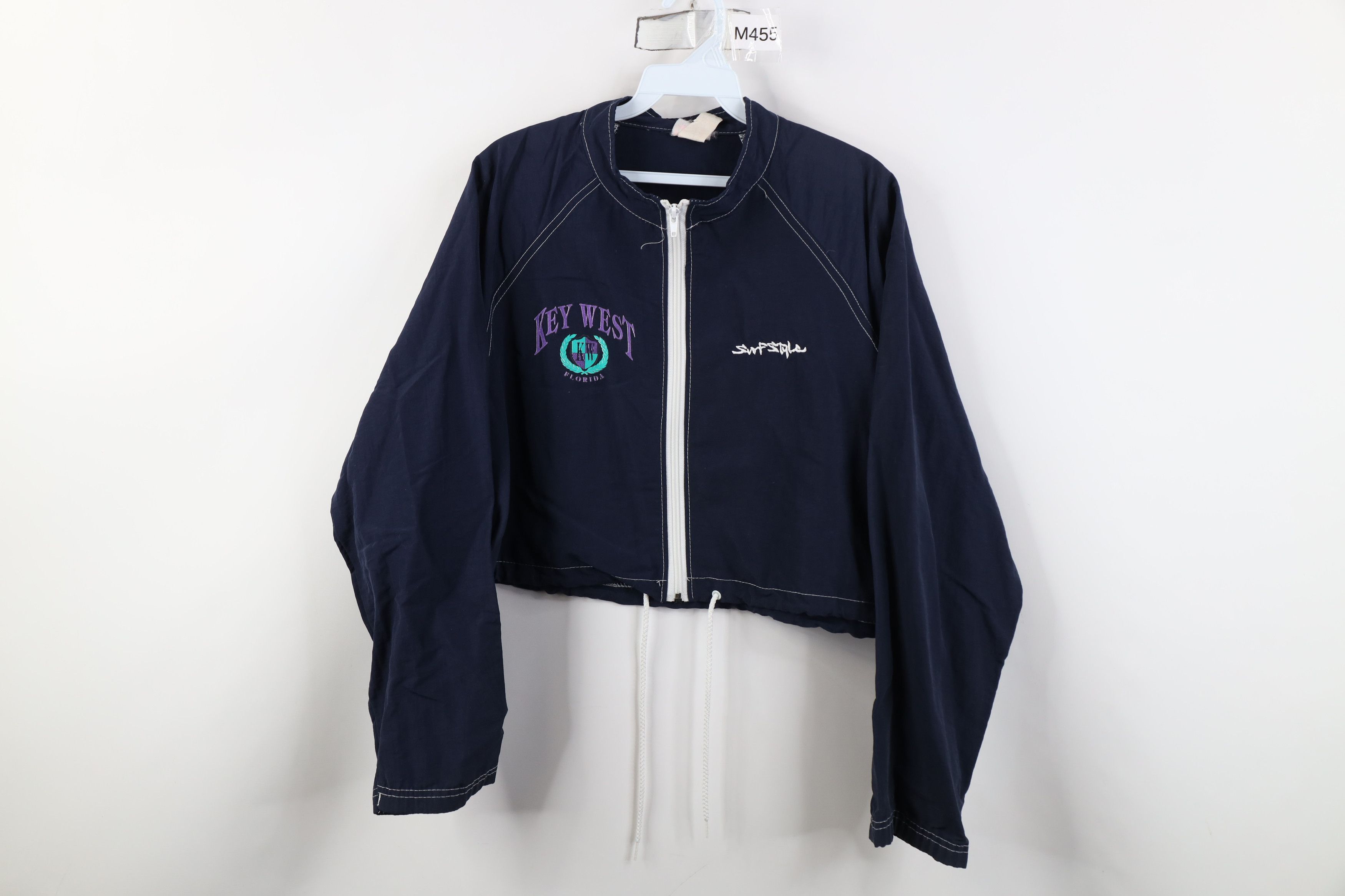 Vintage Vintage 90s Surf Style Cropped Florida Windbreaker Jacket Size M / US 6-8 / IT 42-44 - 1 Thumbnail