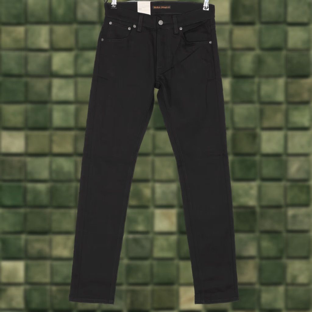 Nudie Jeans NUDIE JEANS TILTED TOR Dry Cold Black Skinny Stretch Jeans Men 29/32 W29 L32 DZ7255 Size US 29 - 1 Thumbnail