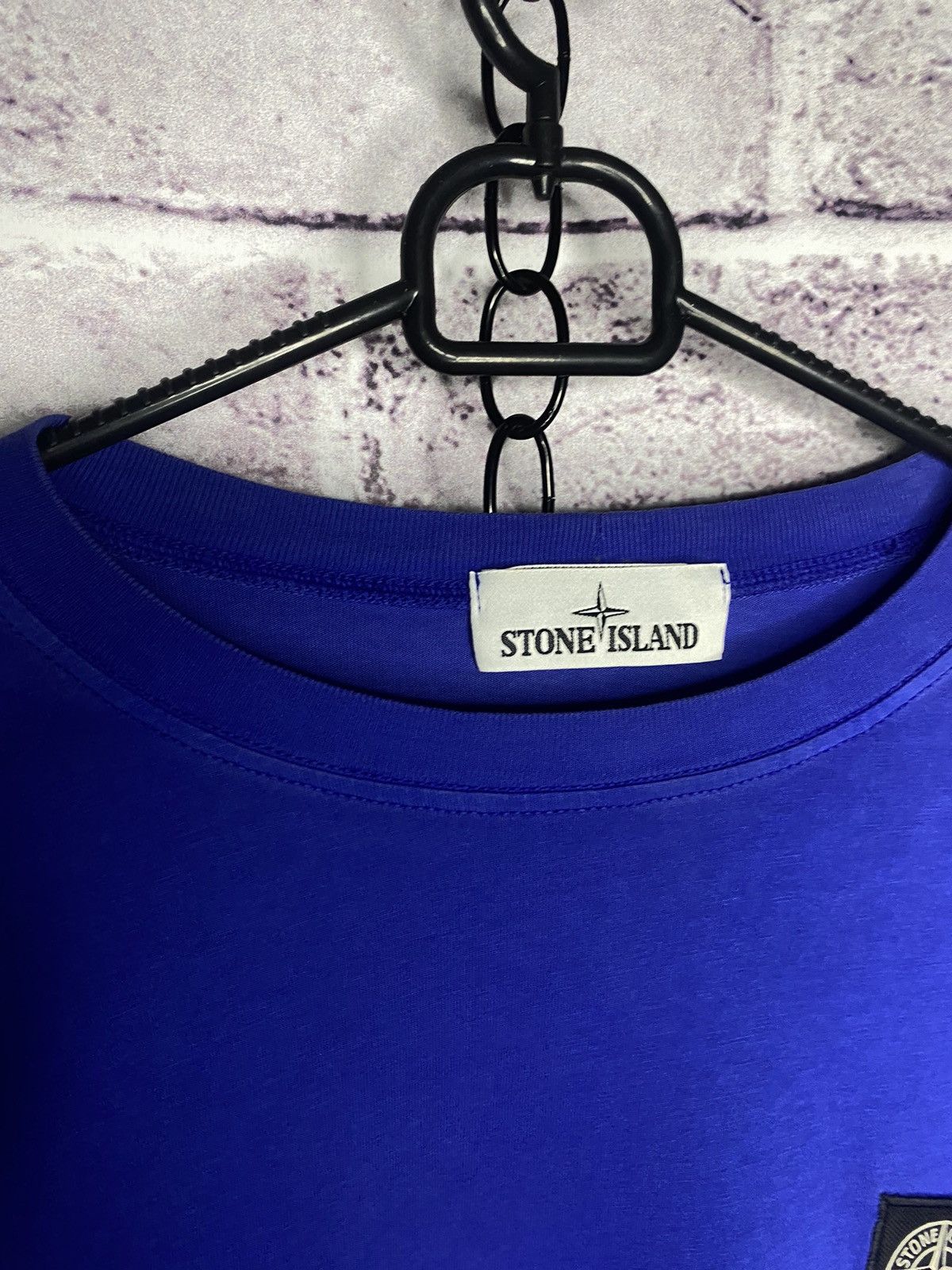 Men's Stone island Patch Program logo long sleeve