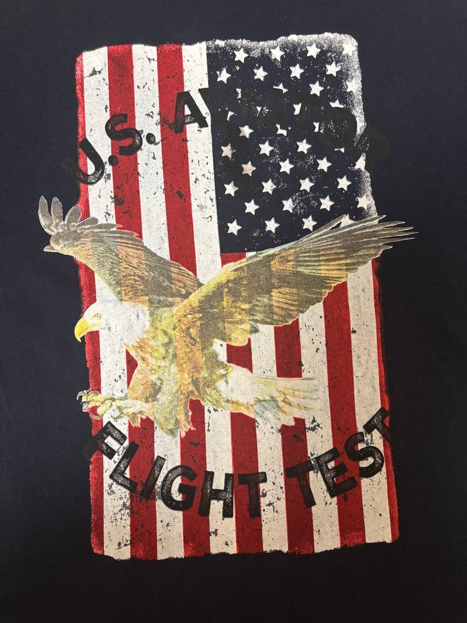 Vintage SMOG Men’s T-Shirt XL USA Flag Eagle Graphic Tee Size US XL / EU 56 / 4 - 9 Thumbnail