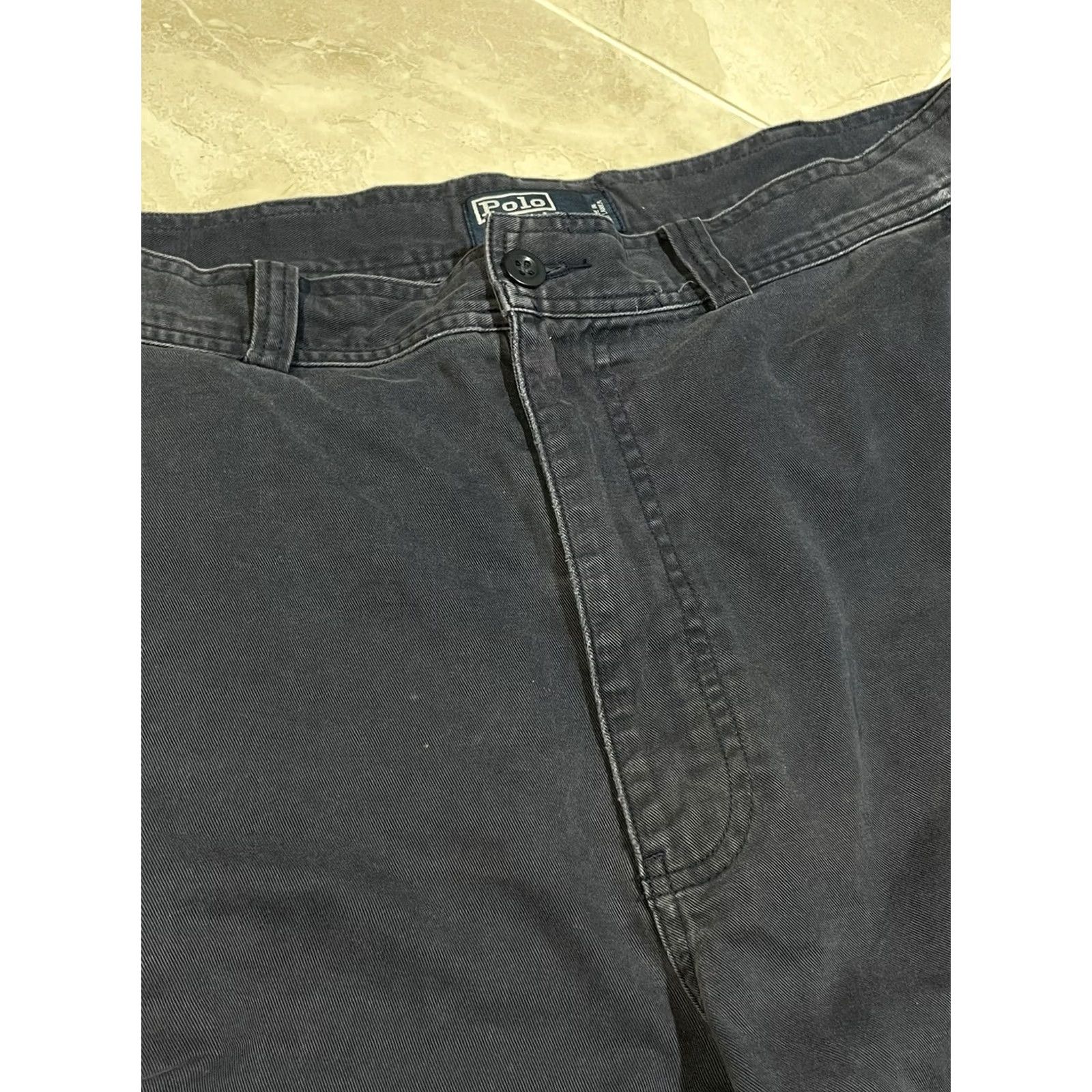 Polo Ralph Lauren VINTAGE Polo Ralph Lauren Shorts Mens 36 Dark Blue Streetwear Y2K Cargo Chino Size US M / EU 48-50 / 2 - 2 Thumbnail