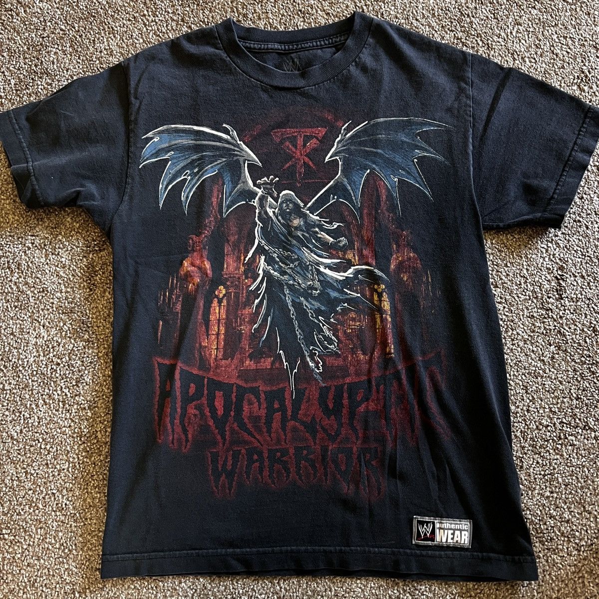 Vintage × WWE × WWF WWE Apocalyptic Warrior The Undertake Graphic Tee Size US S / EU 44-46 / 1 - 1 Thumbnail