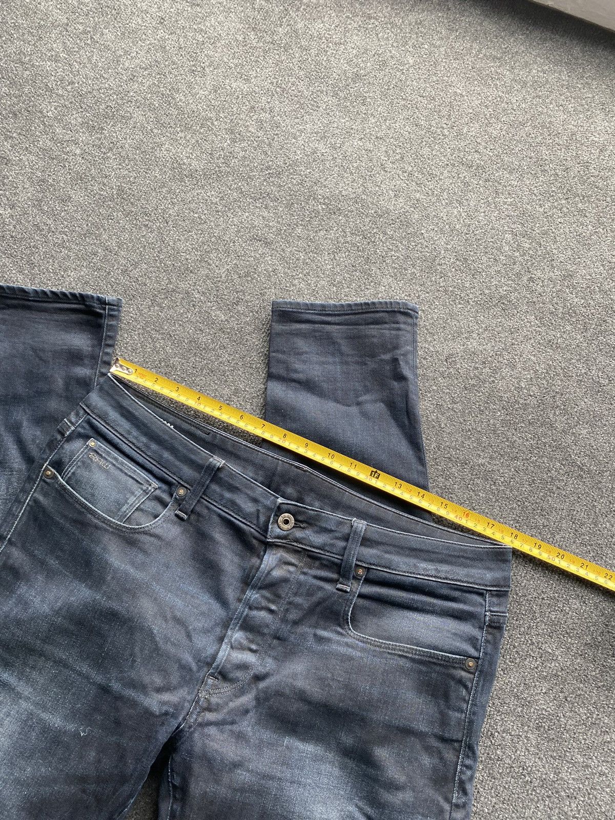 G-Star 🔥Opium Punk G Star dark washed blue jeans 3301 slim y2k goth Size US 34 / EU 50 - 9 Thumbnail