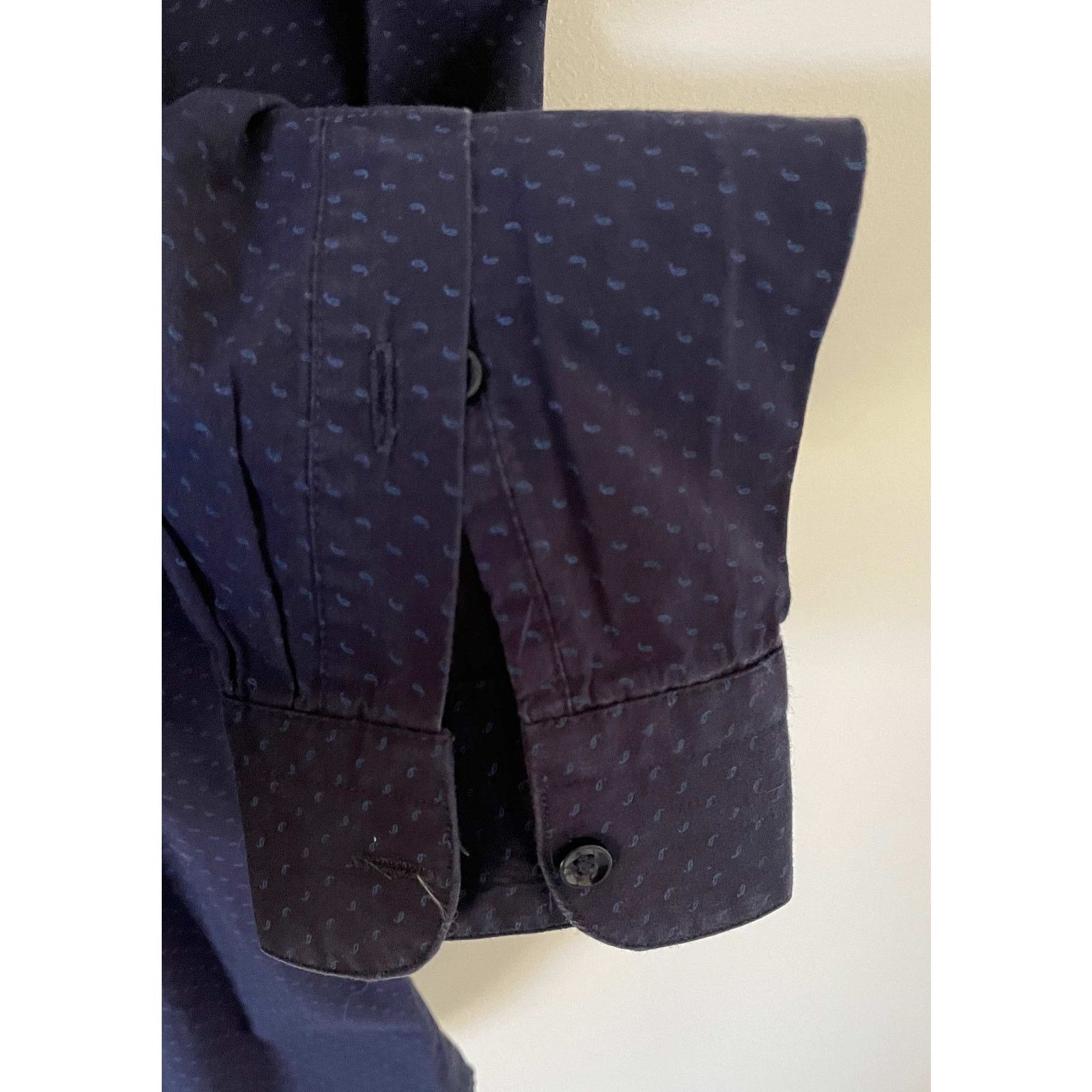 Zara Zara Man Slim Button Down Long Sleeve Shirt Navy Blue Small Size US S / EU 44-46 / 1 - 4 Thumbnail