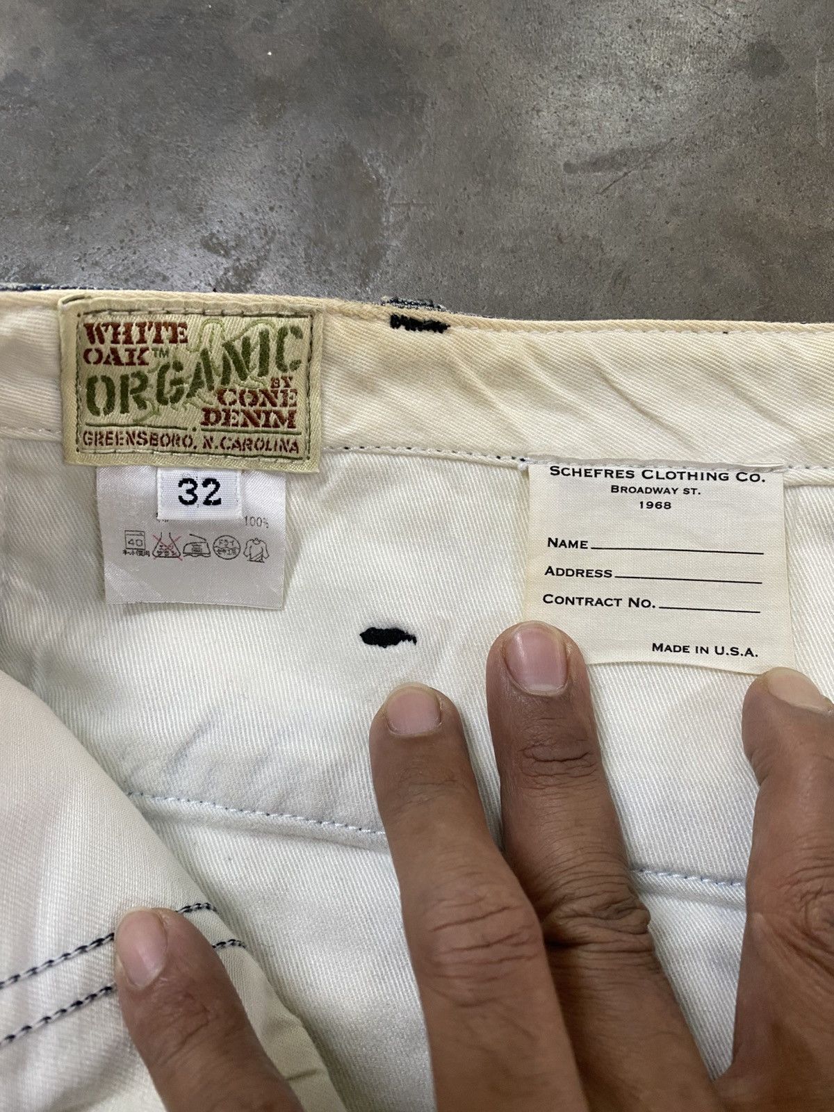 Jean × Vintage Baggy Jeans Selvedge by Cone Denim @203 Size US 32 / EU 48 - 4 Thumbnail