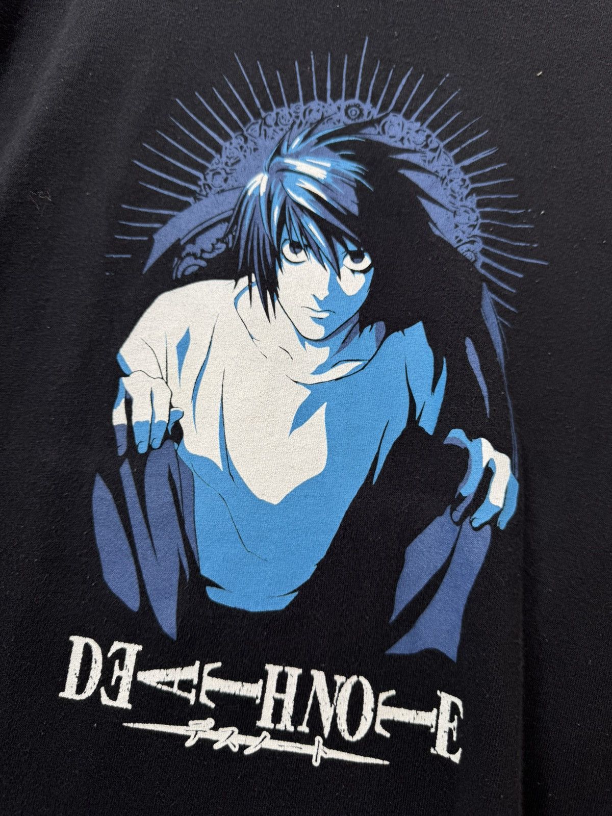 Anime VINTAGE Y2K DEATH NOTE CHARACTER L Tee Size US XL / EU 56 / 4 - 4 Thumbnail