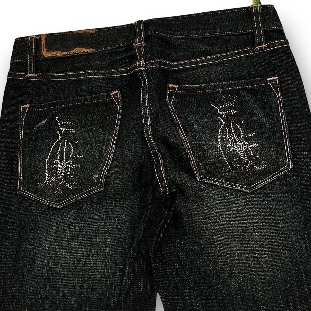Ed Hardy Ed Hardy Women's Navy Jeans Size 29" - 3 Thumbnail