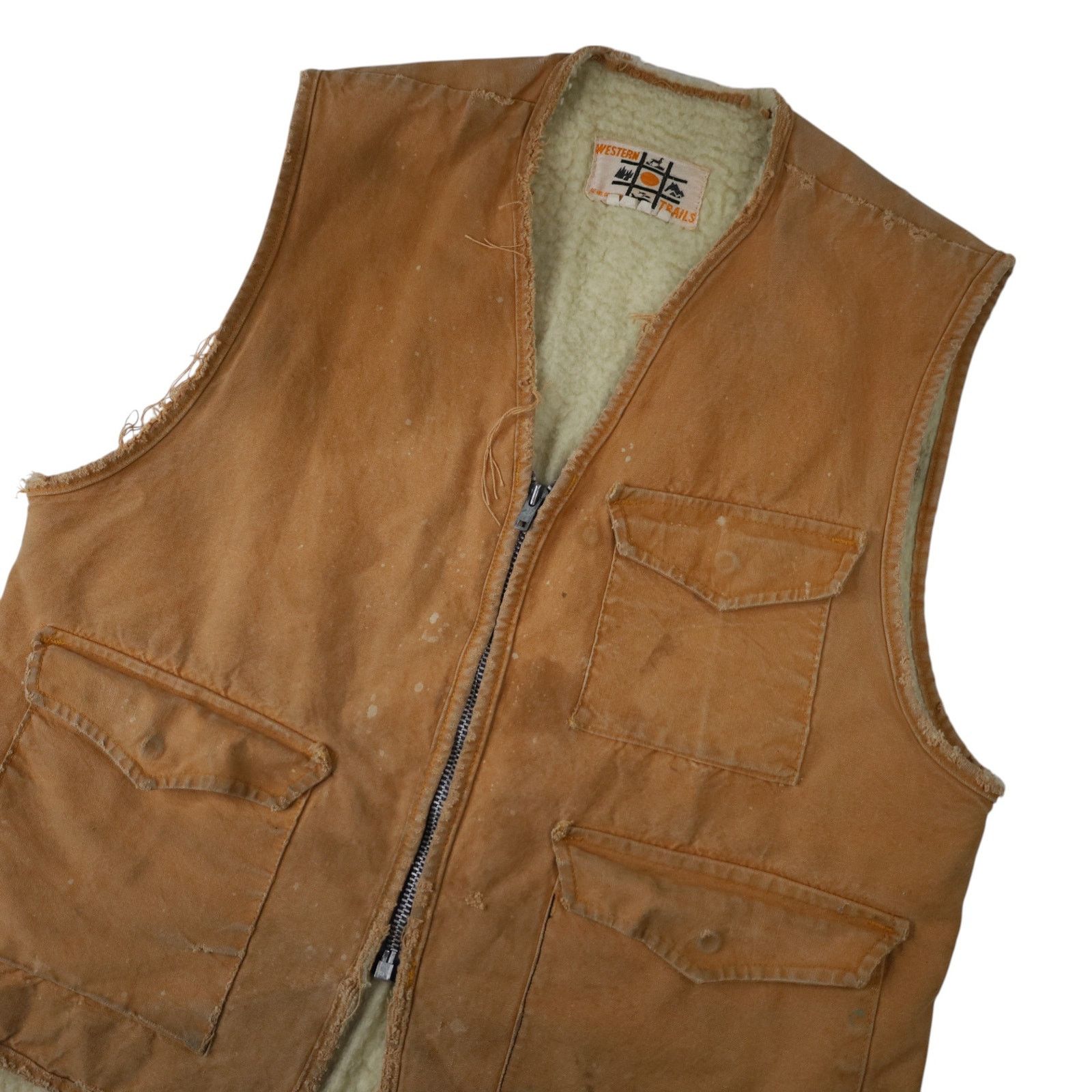 Vintage VTG Distressed Western Trails Bend Oregon Sportsman Vest Size US M / EU 48-50 / 2 - 2 Thumbnail