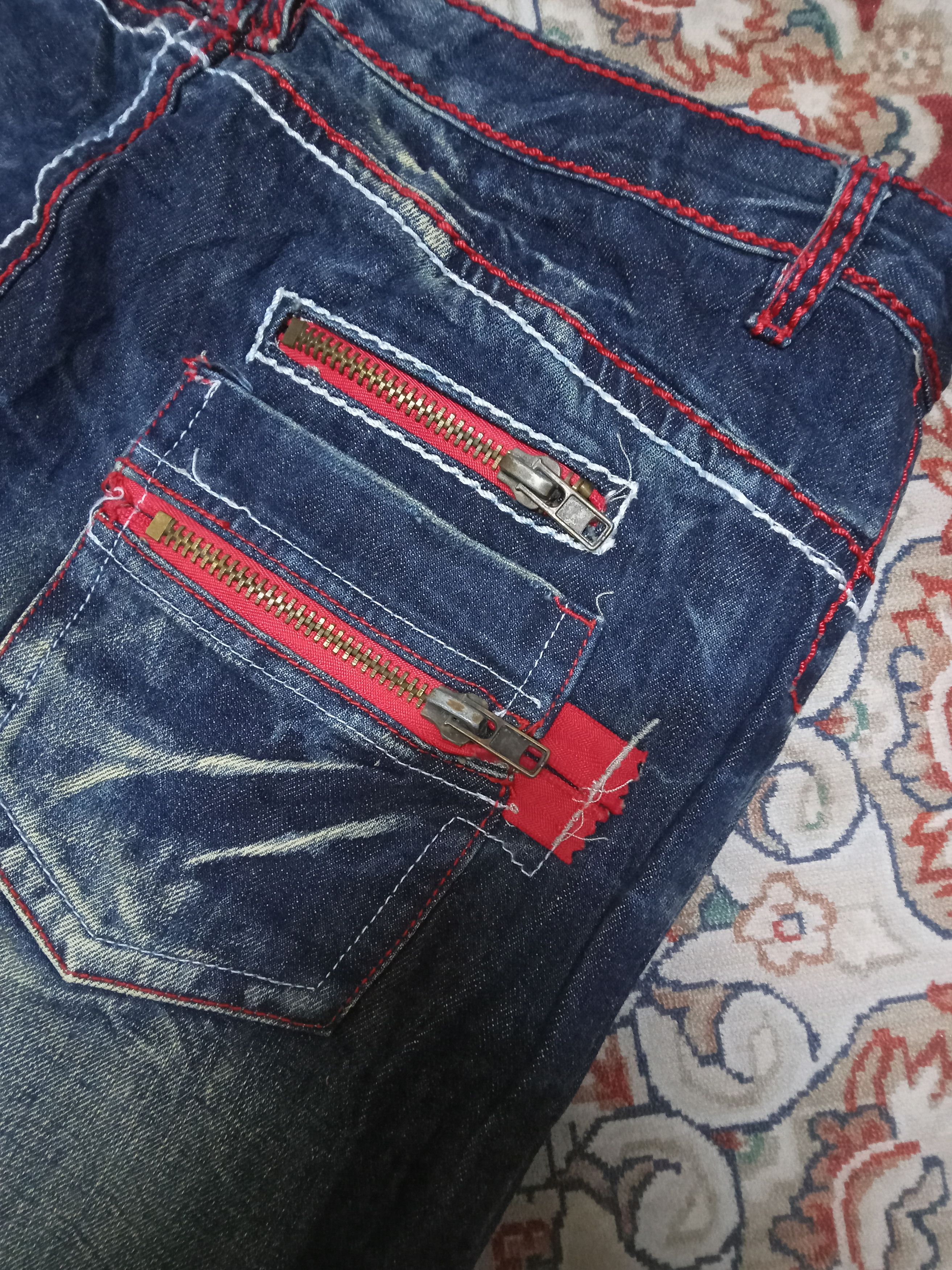 Japanese Brand Agate Label Ride The Lightning Rare Design Jeans Size US 34 / EU 50 - 13 Thumbnail