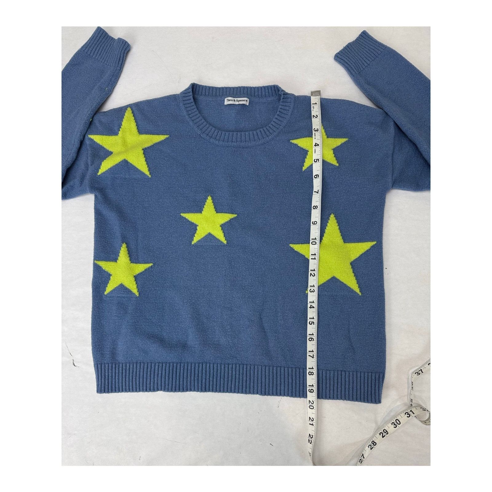 Other Theo & Spence Star Sweater Blue Yellow - Women's Size XS Size XS / US 0-2 / IT 36-38 - 5 Thumbnail