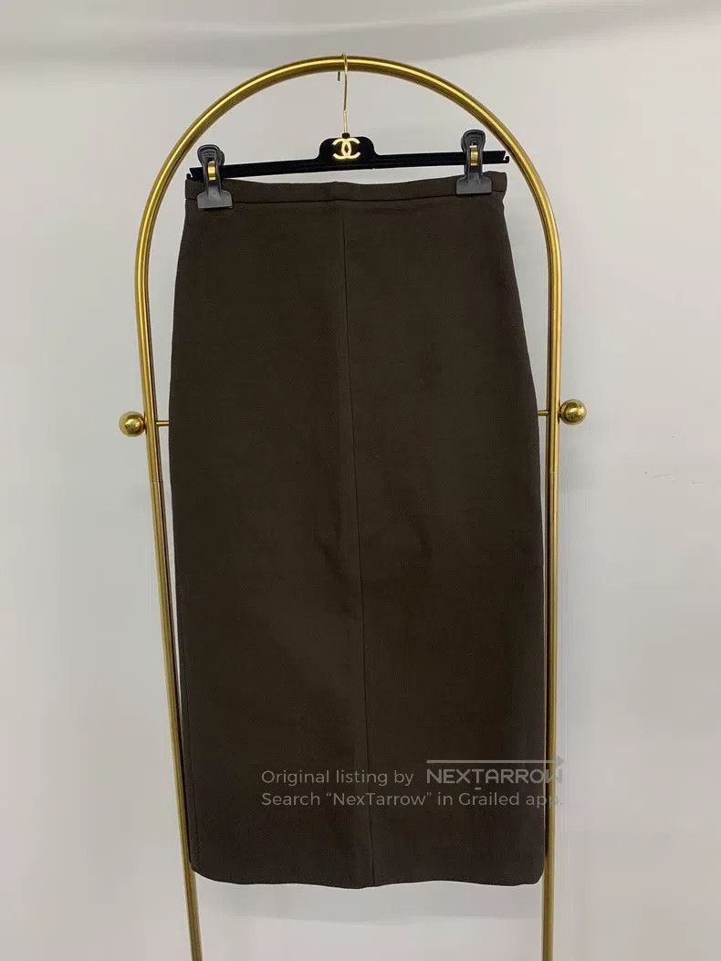 The Row The row size 0 Brown slit slim skirt Size 22" - 1 Thumbnail