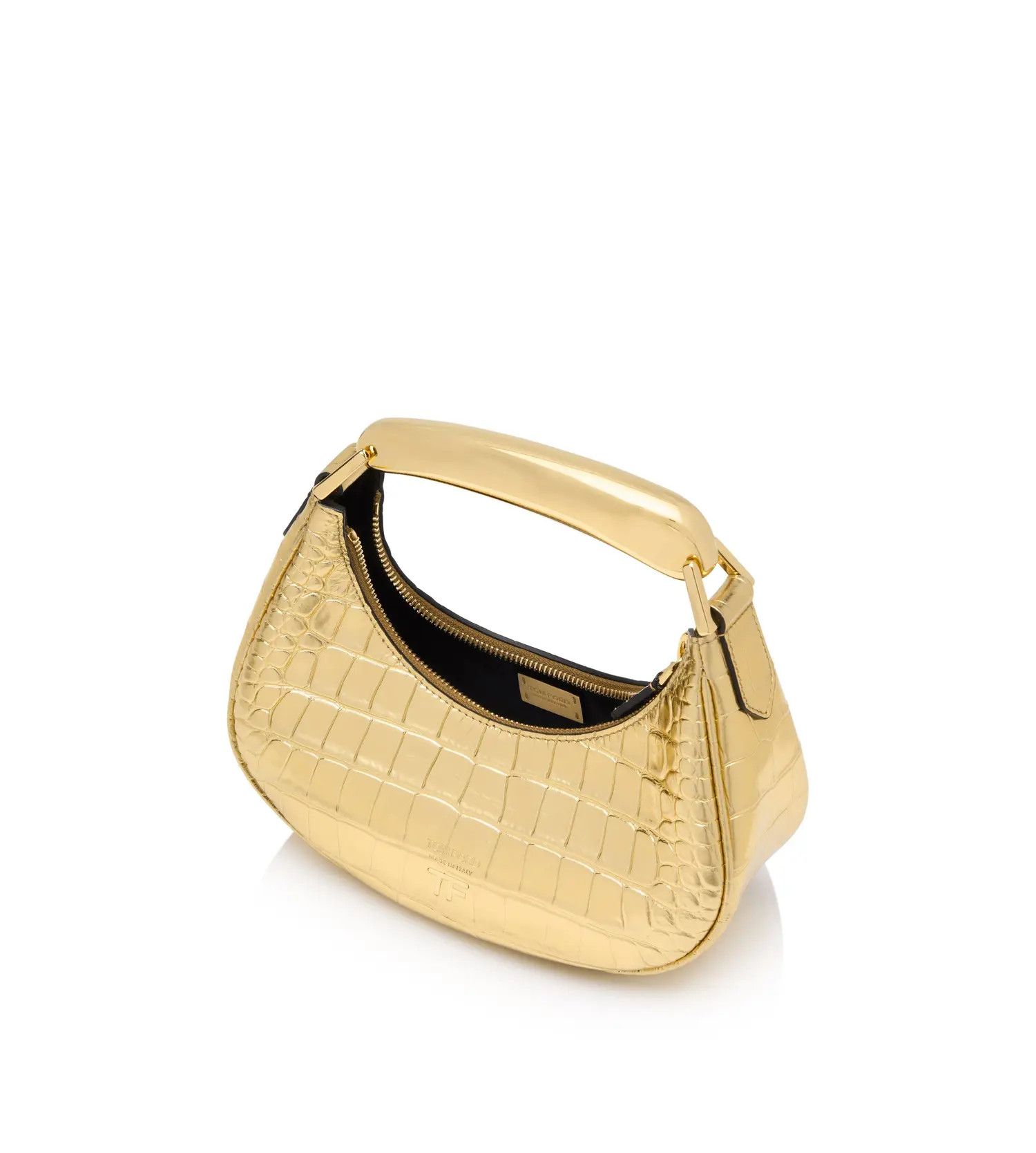 Tom Ford o1loc1c0824 Size: OS / L1470T Bianca Mini Hobo Bag in Gold Size ONE SIZE - 3 Thumbnail