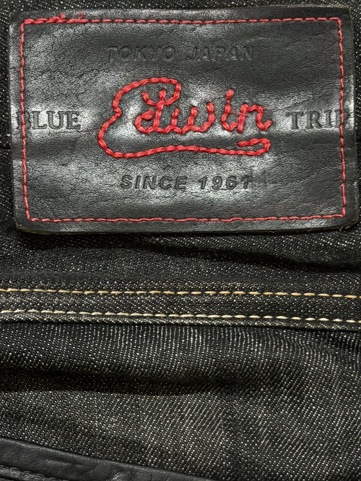 Edwin Vintage 90s Japan Edwin Blue Trip Faded Wash Wide Leg Baggy Size US 38 / EU 54 - 5 Thumbnail