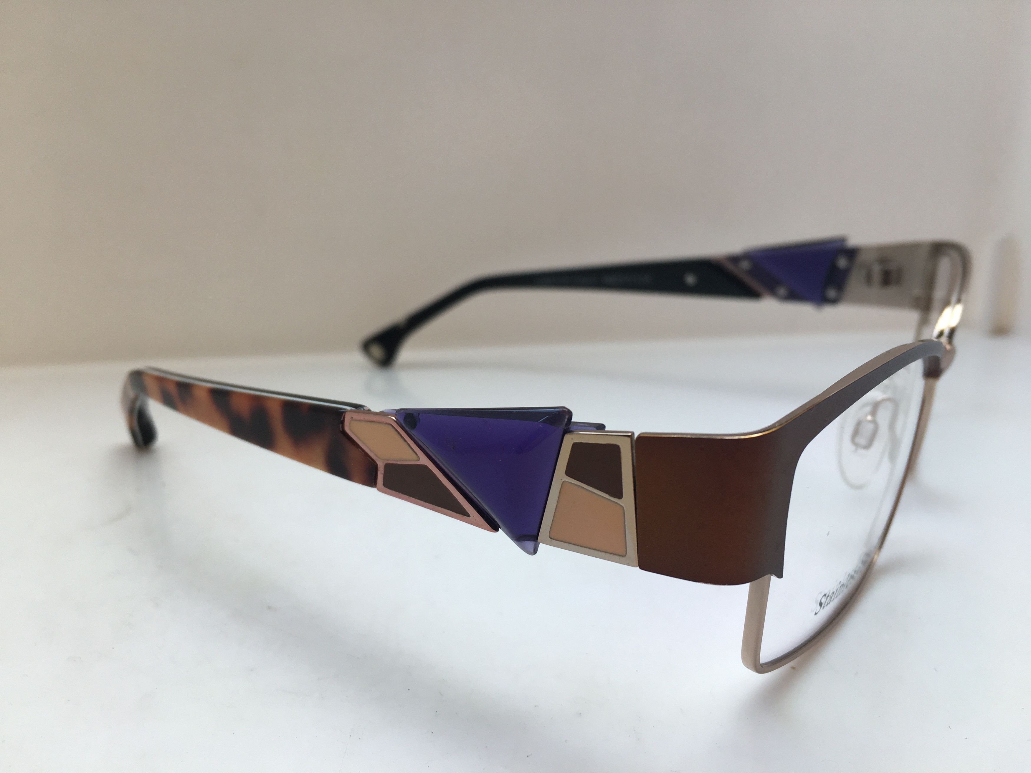Other La Matta Brown Stainless Metal Eyeglasses Frame Size ONE SIZE - 1 Thumbnail