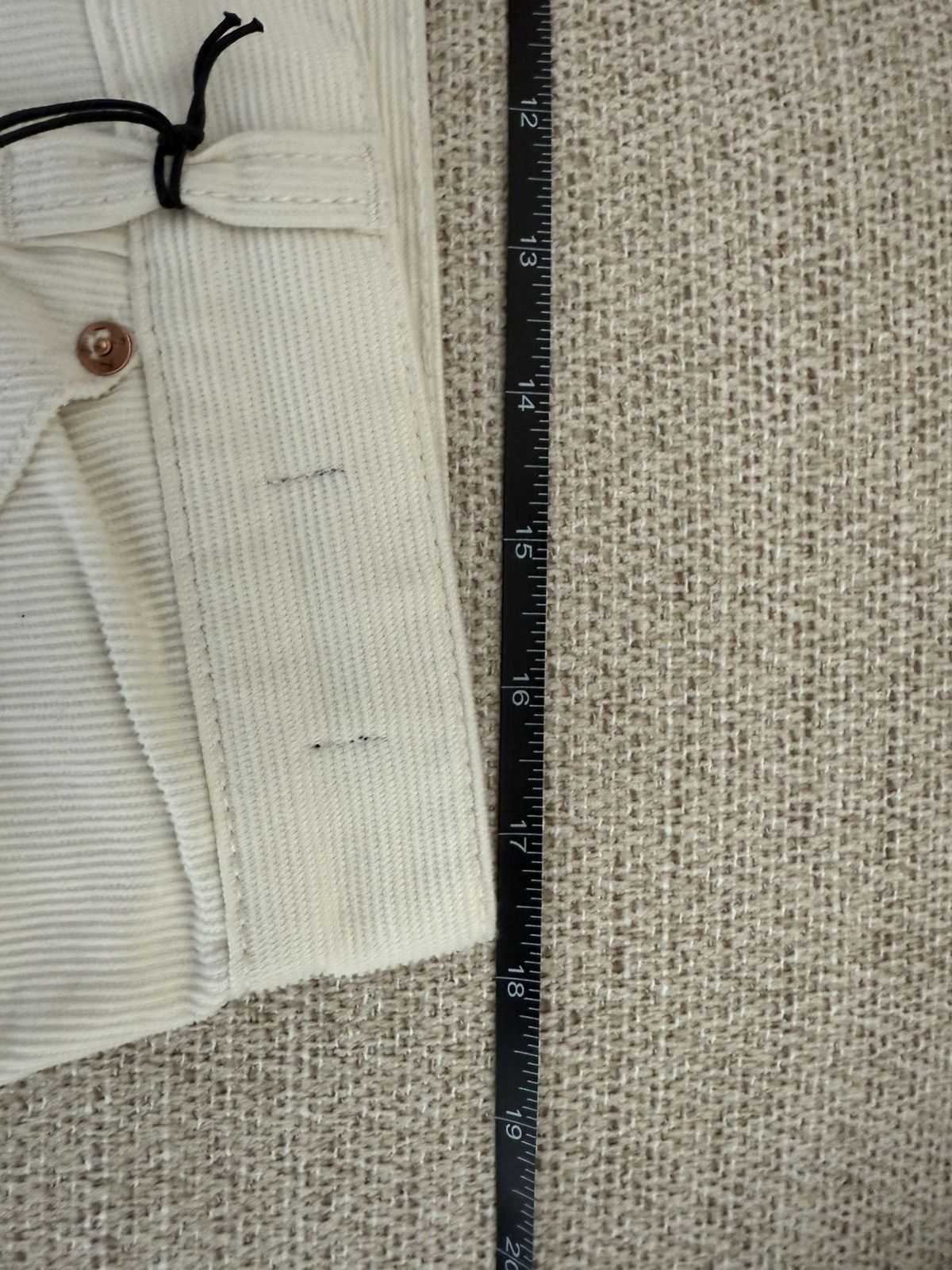 Drake's Drakes 5 pocket selvedge needlecord jean ECRU size 34 Size US 34 / EU 50 - 8 Thumbnail