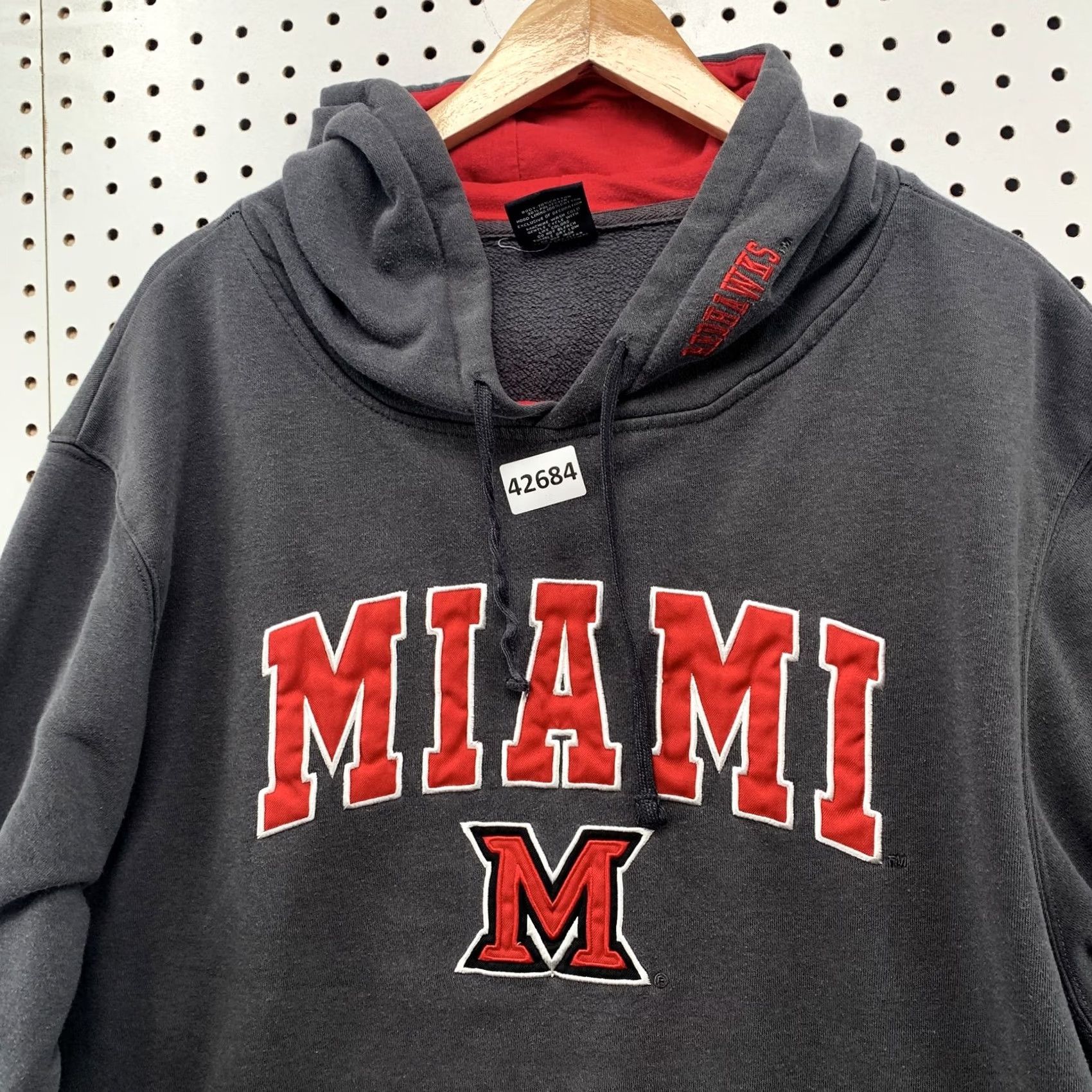 Vintage Colosseum Miami Ohio Univerity Hoodie Sweatshirt Gray Mens 2XL Long Sleeve Pullover Size US XXL / EU 58 / 5 - 7 Thumbnail
