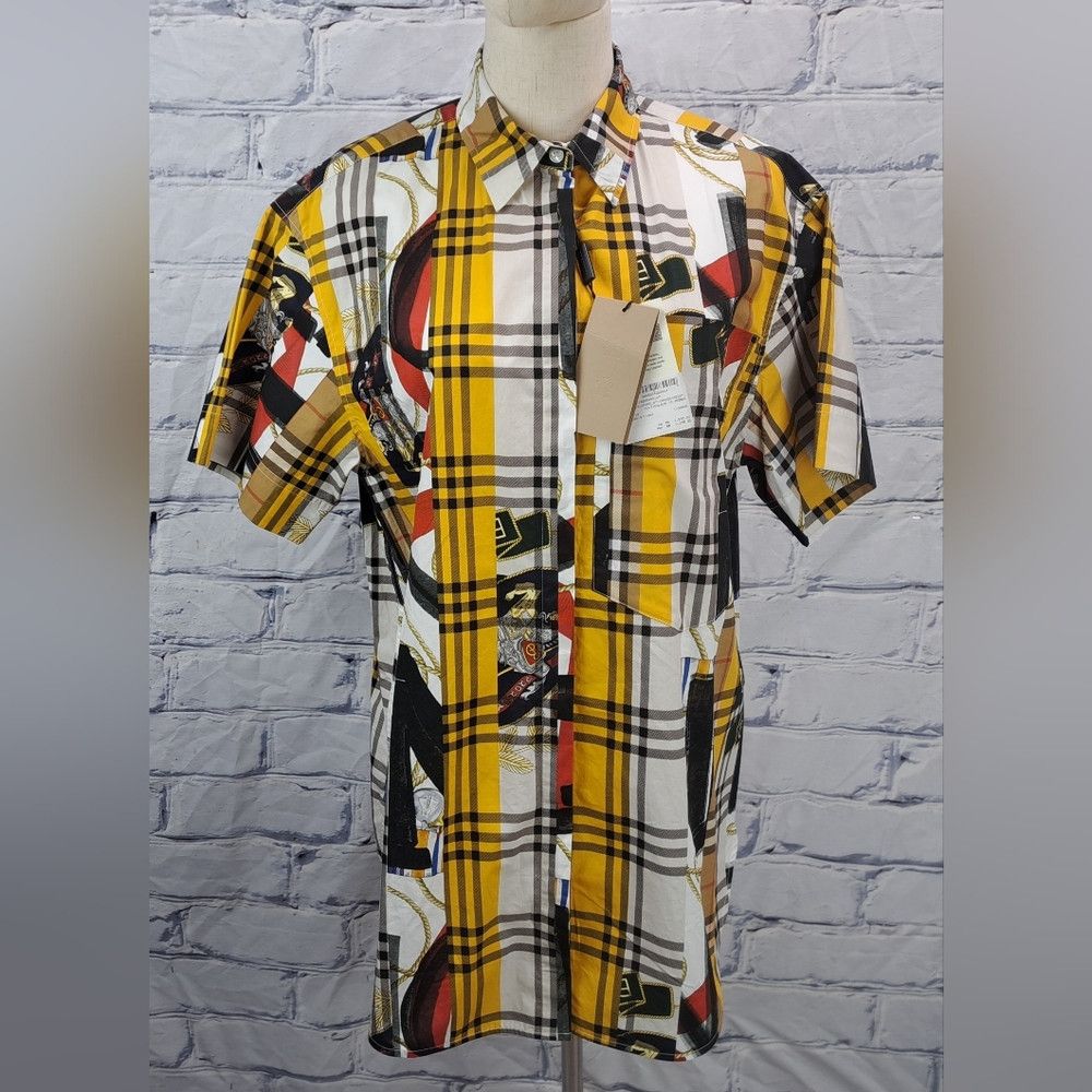 Burberry NWT Burberry Women's Shirt Button Up Dress Shirt Check Fie Size M / US 6-8 / IT 42-44 - 2 Thumbnail