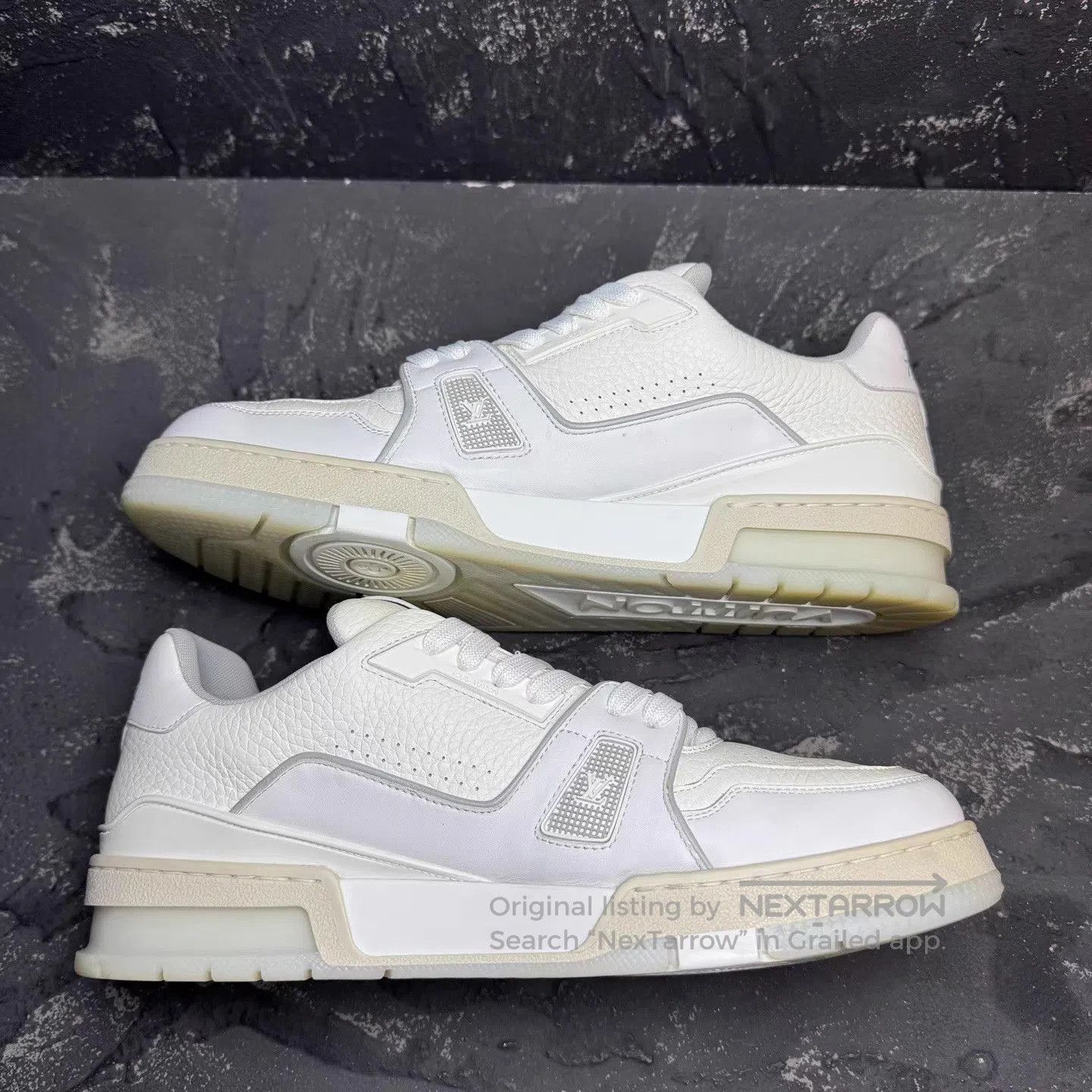 Louis Vuitton White Low. Size US 9 / EU 42 - 5 Thumbnail