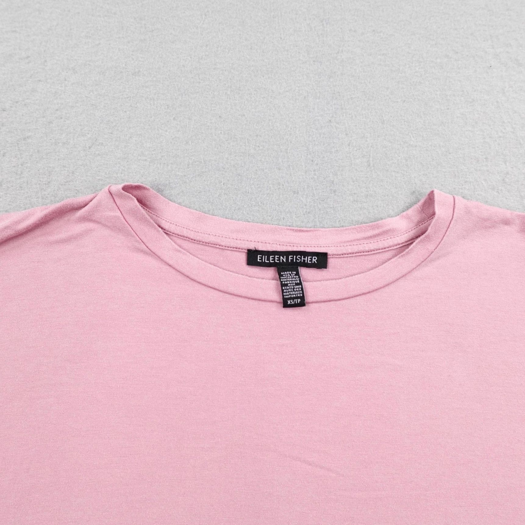 Eileen Fisher Eileen Fisher Shirt Womens XS Pink Oversized Boxy Loose Top Soft Knit Popover Size XS / US 0-2 / IT 36-38 - 2 Thumbnail