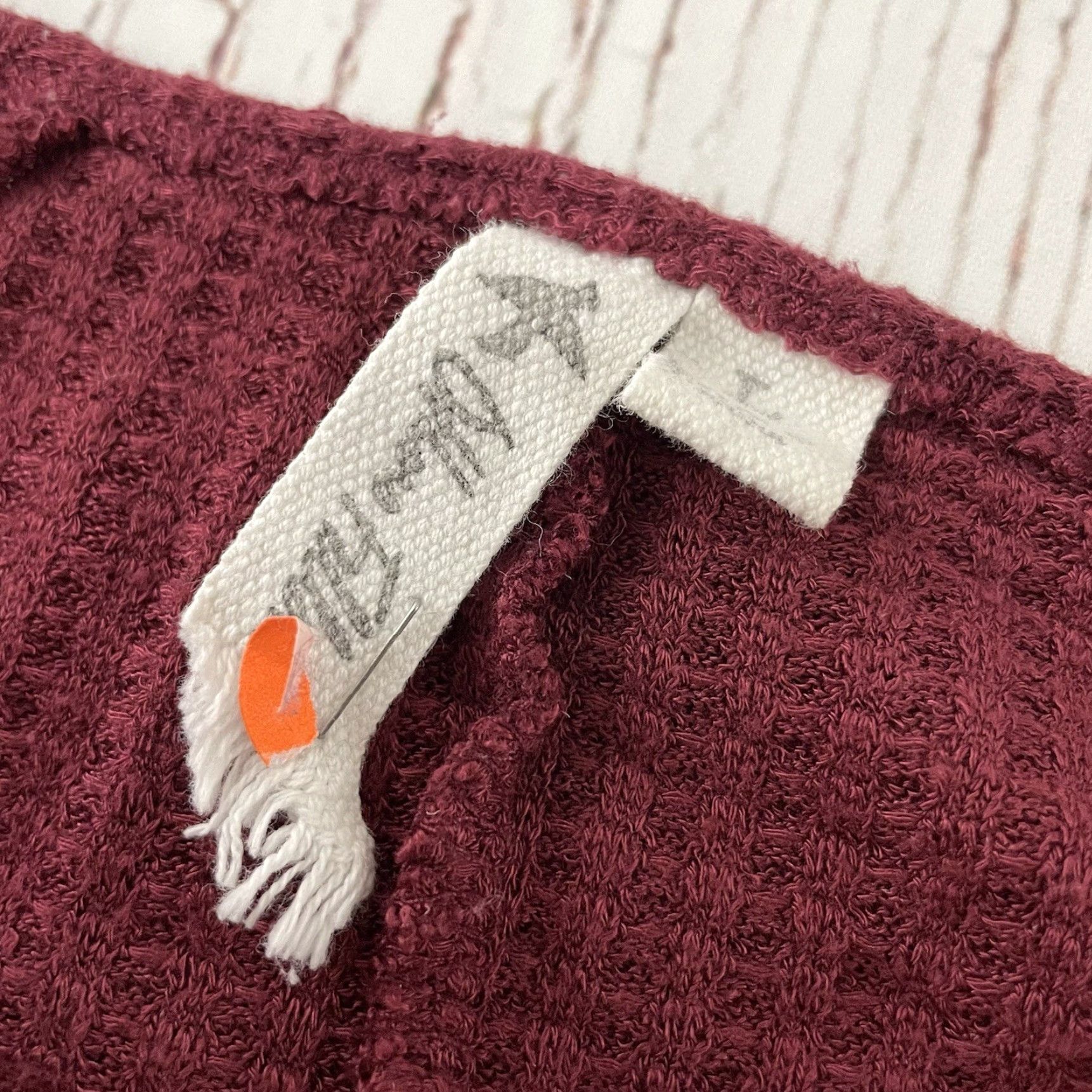 Anthropologie OTHERS FOLLOW Pullover Sweater Women's Large Maroon Red Pullover Sweater Womens L Red 90s Event Mens Womens Size L / US 10 / IT 46 - 2 Thumbnail