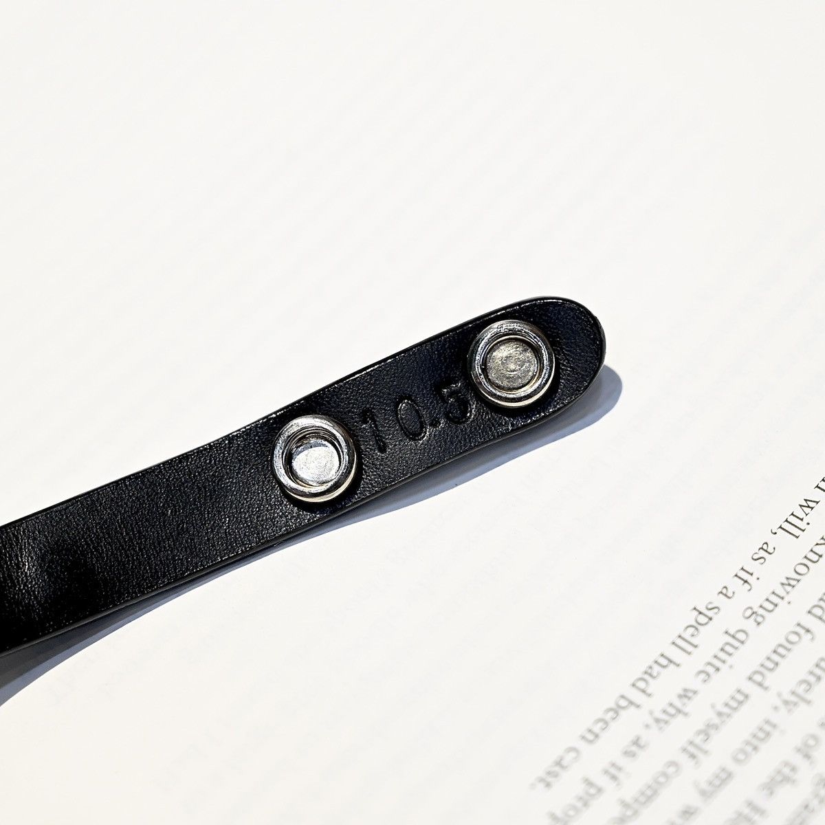 Chrome Hearts CHROME HEARTS 2 BTTN / 2 SNAP STAR SILVER BRACELET BLACK Size ONE SIZE - 7 Thumbnail