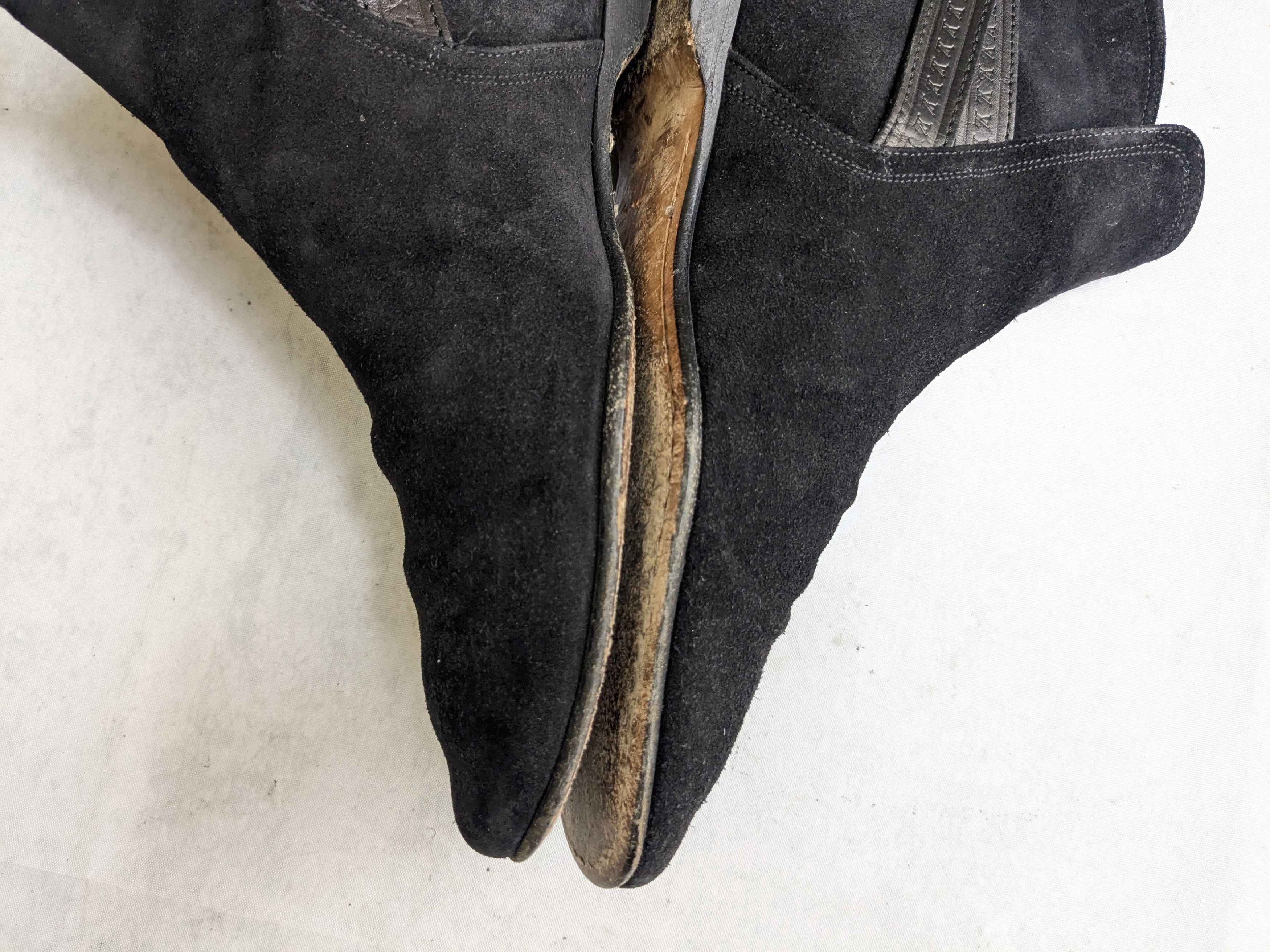 Louis Vuitton Louis Vuitton Jodhpur Boots Black Leather 8 Suede Buckle Size US 8 / EU 41 - 9 Thumbnail
