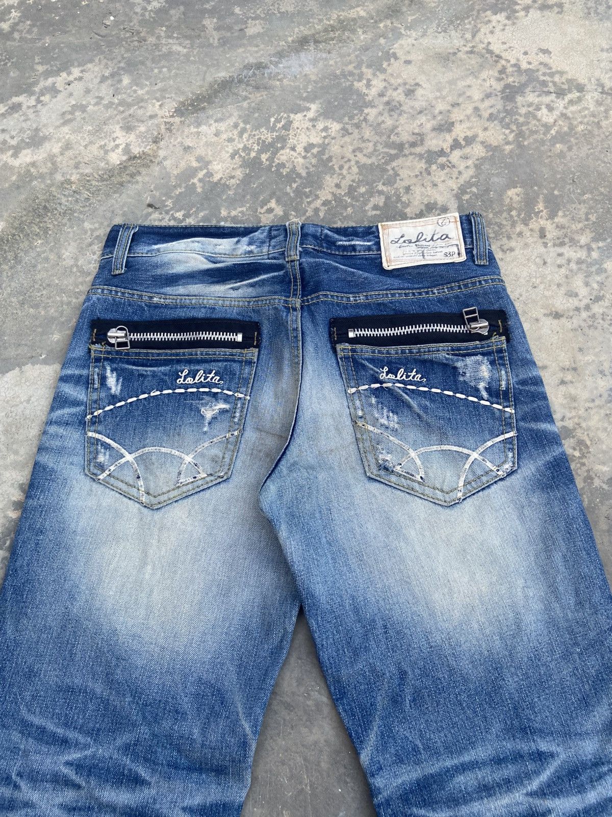 Japanese Brand Vintage Lolita Faded Denim Pant Size US 31 - 6 Thumbnail