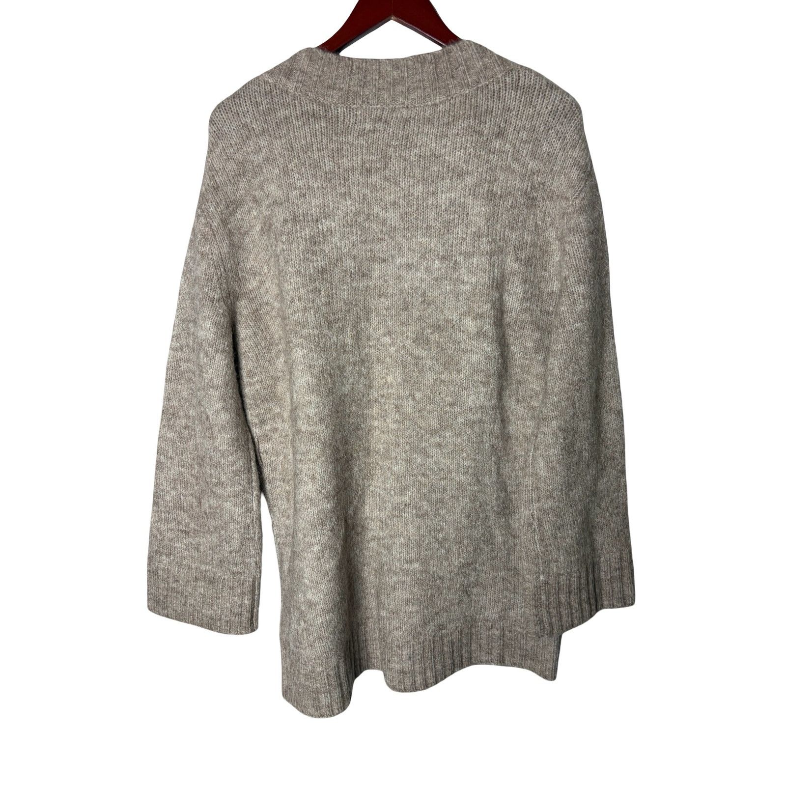 SER.O.YA Ser.o.ya cream alpaca wool blend oversized V neck sweater Size XXS / US 00 / IT 34 - 2 Thumbnail