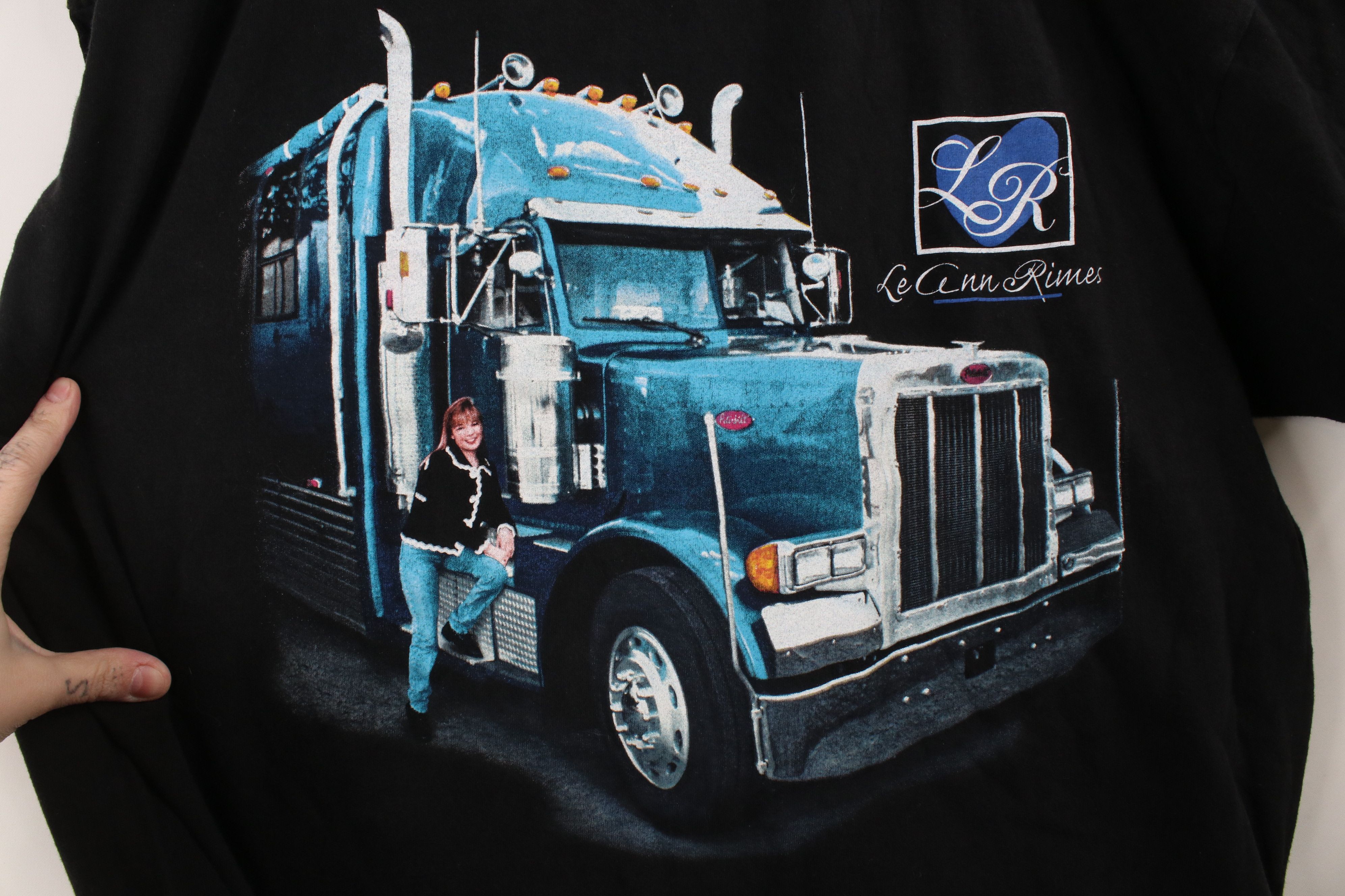 Vintage Vintage 90s Rimes Country Music Trucker Truck T-Shirt USA Size US XL / EU 56 / 4 - 4 Thumbnail